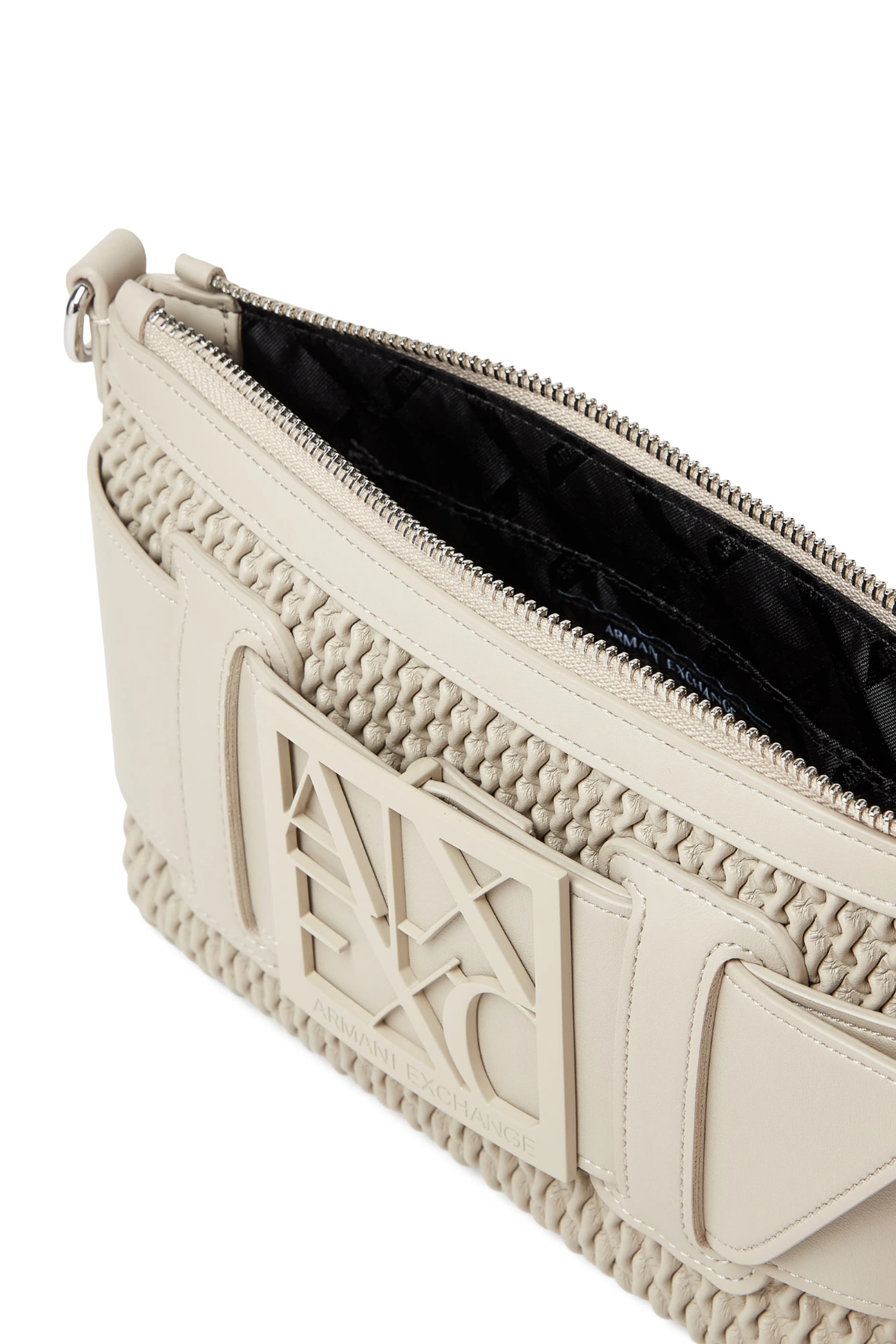Logo Embossed Finish Shoulder Bag