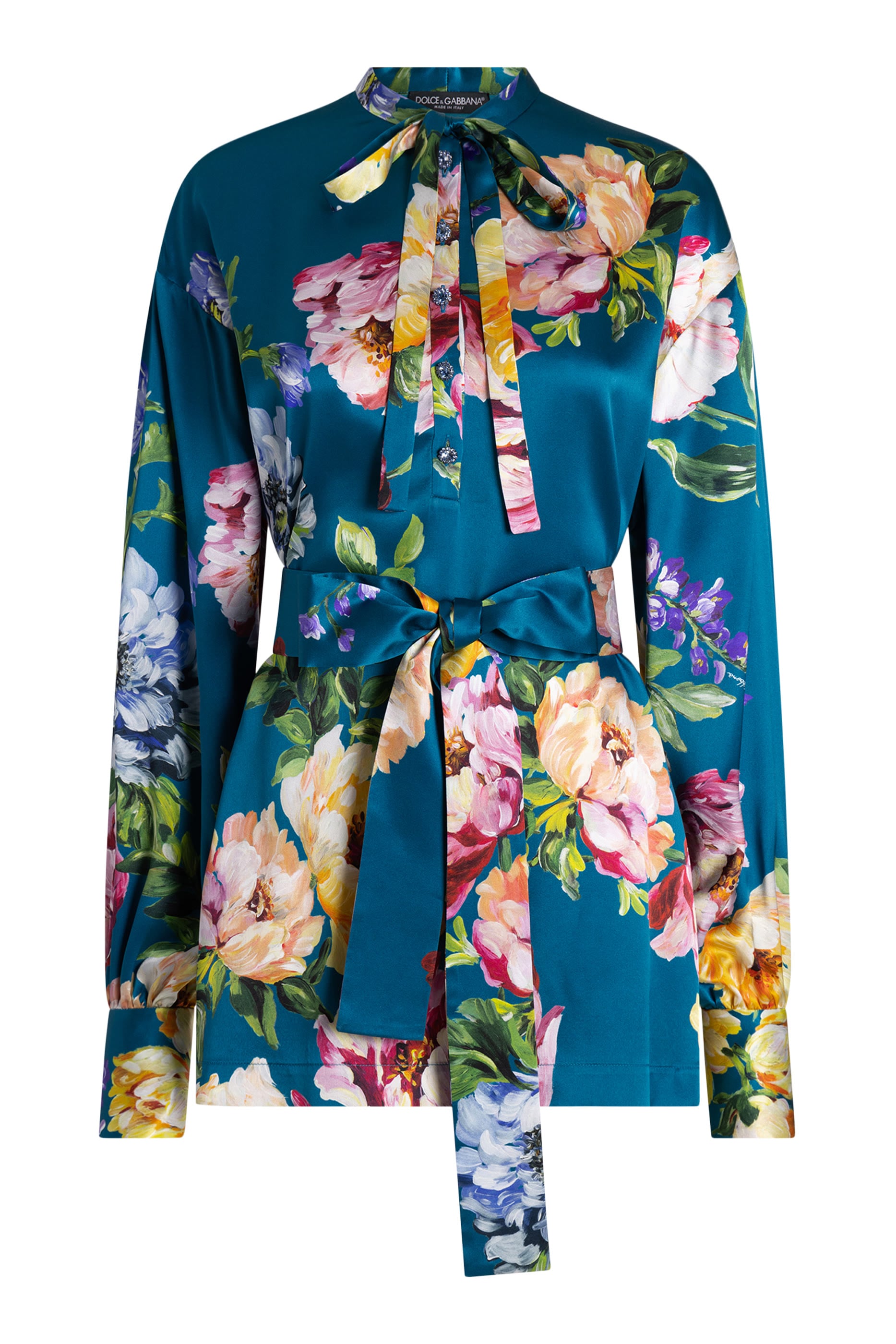 Peony-Print Shirt