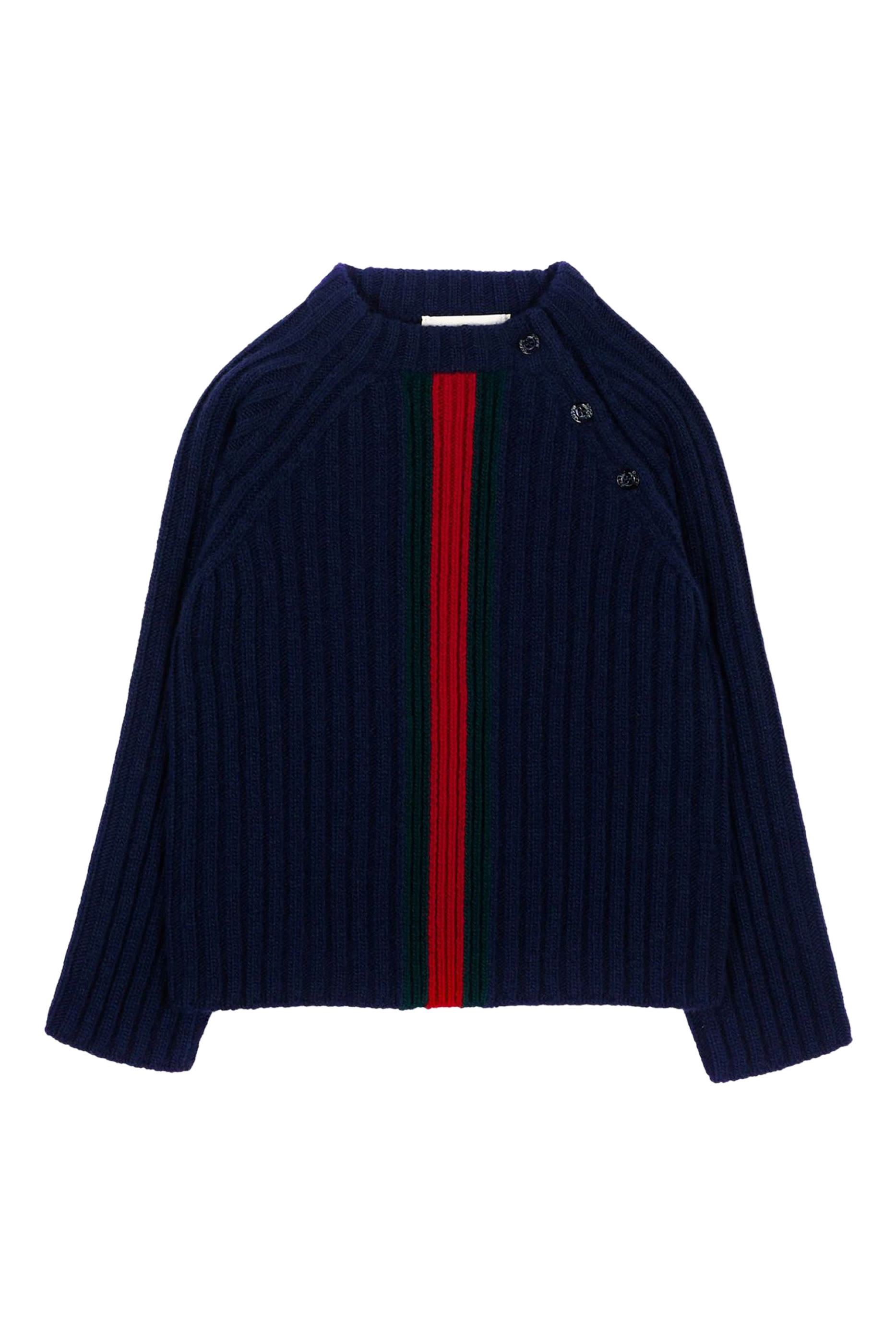 Kids  Web-Stripe Ribbed-Knit Sweater