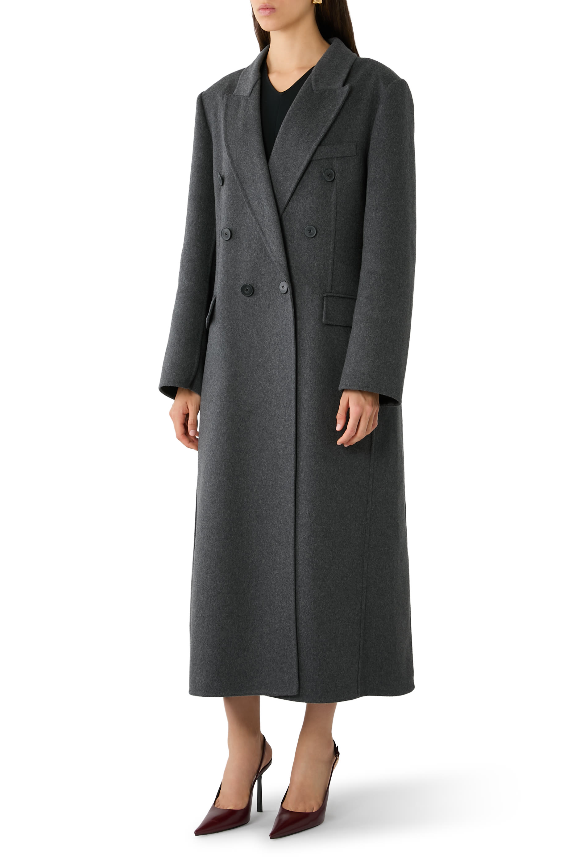 Double-Breasted Single-Vent Overcoat