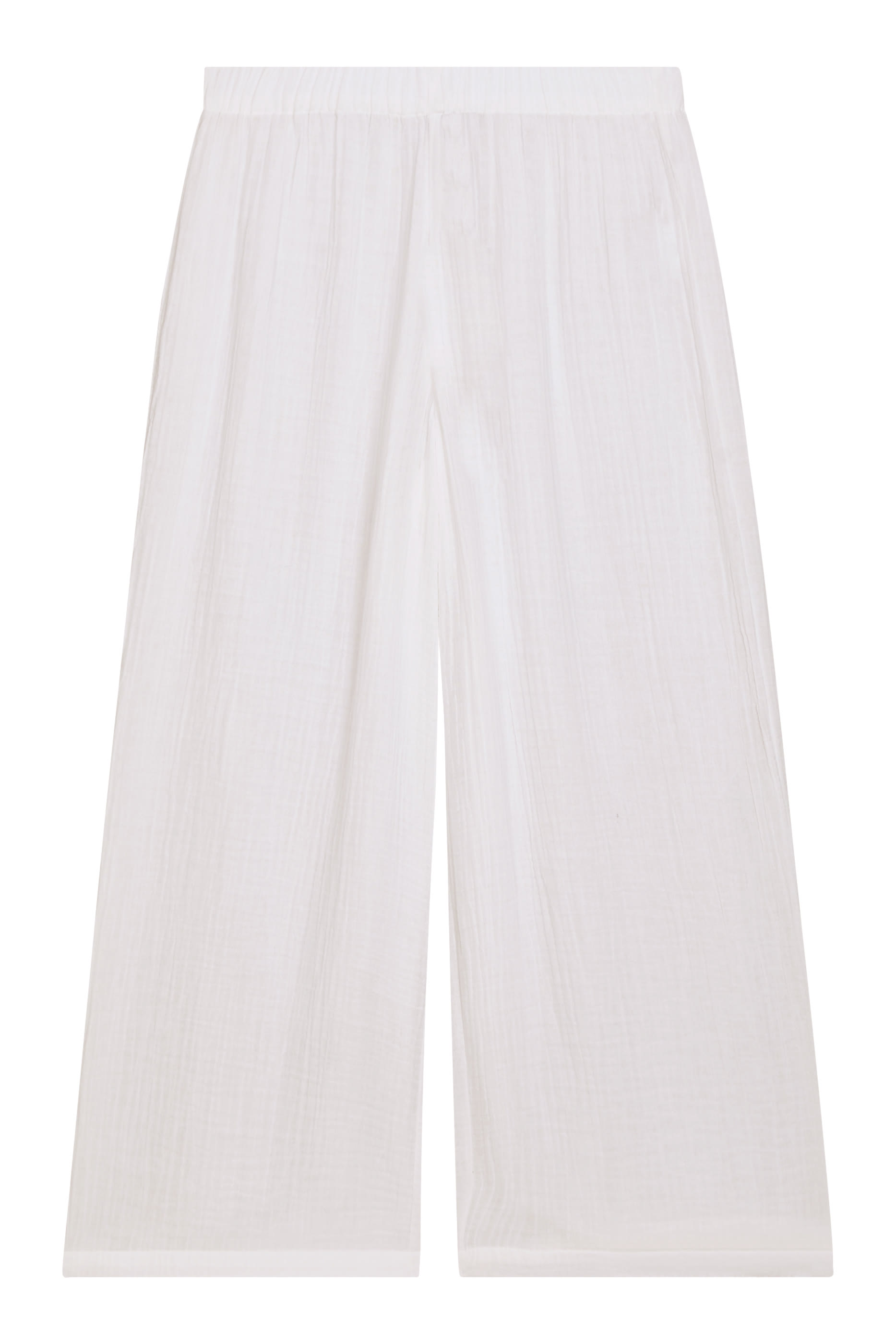 Doubleweave Wide-Leg Pants