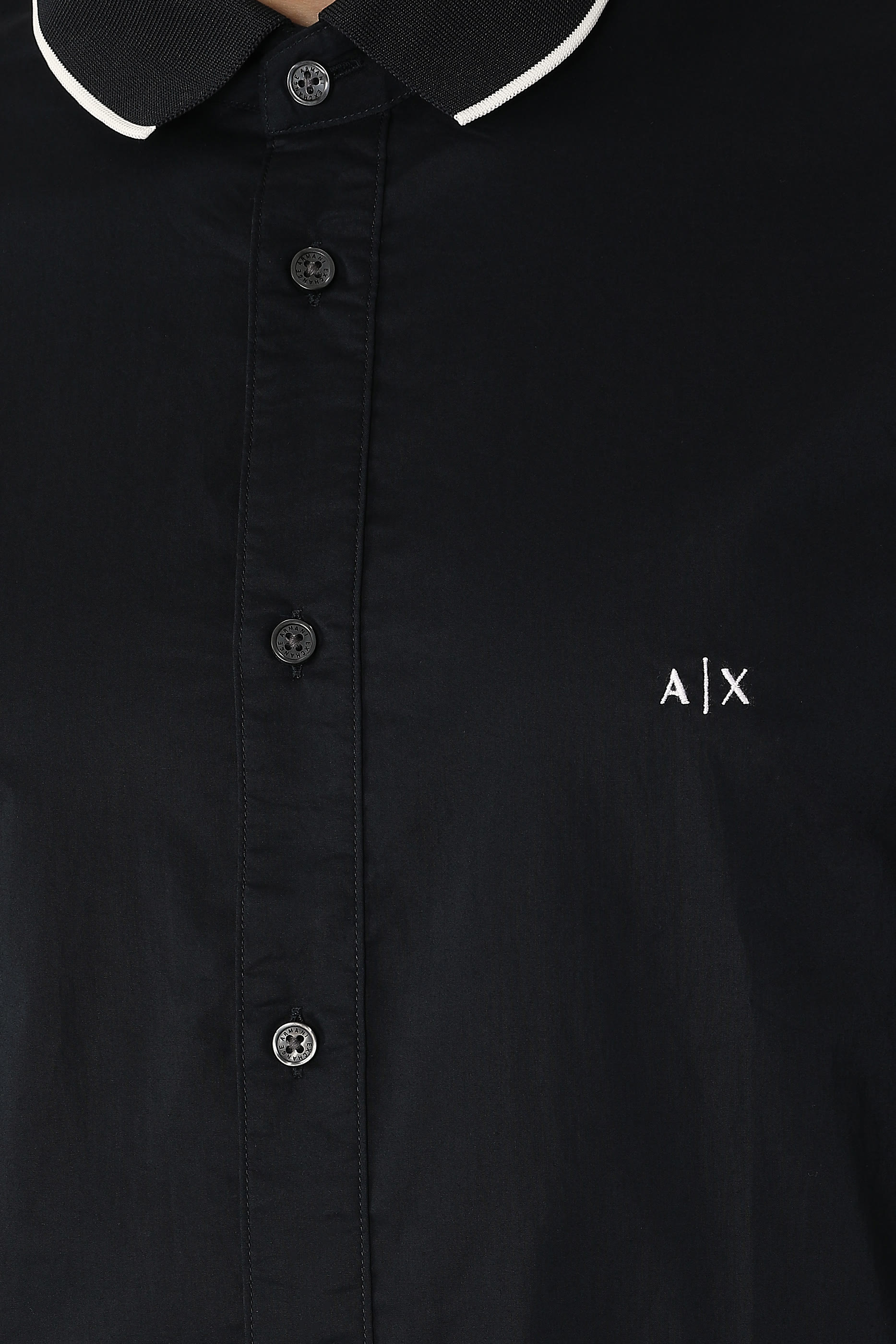 AX Logo Rib Details Shirt
