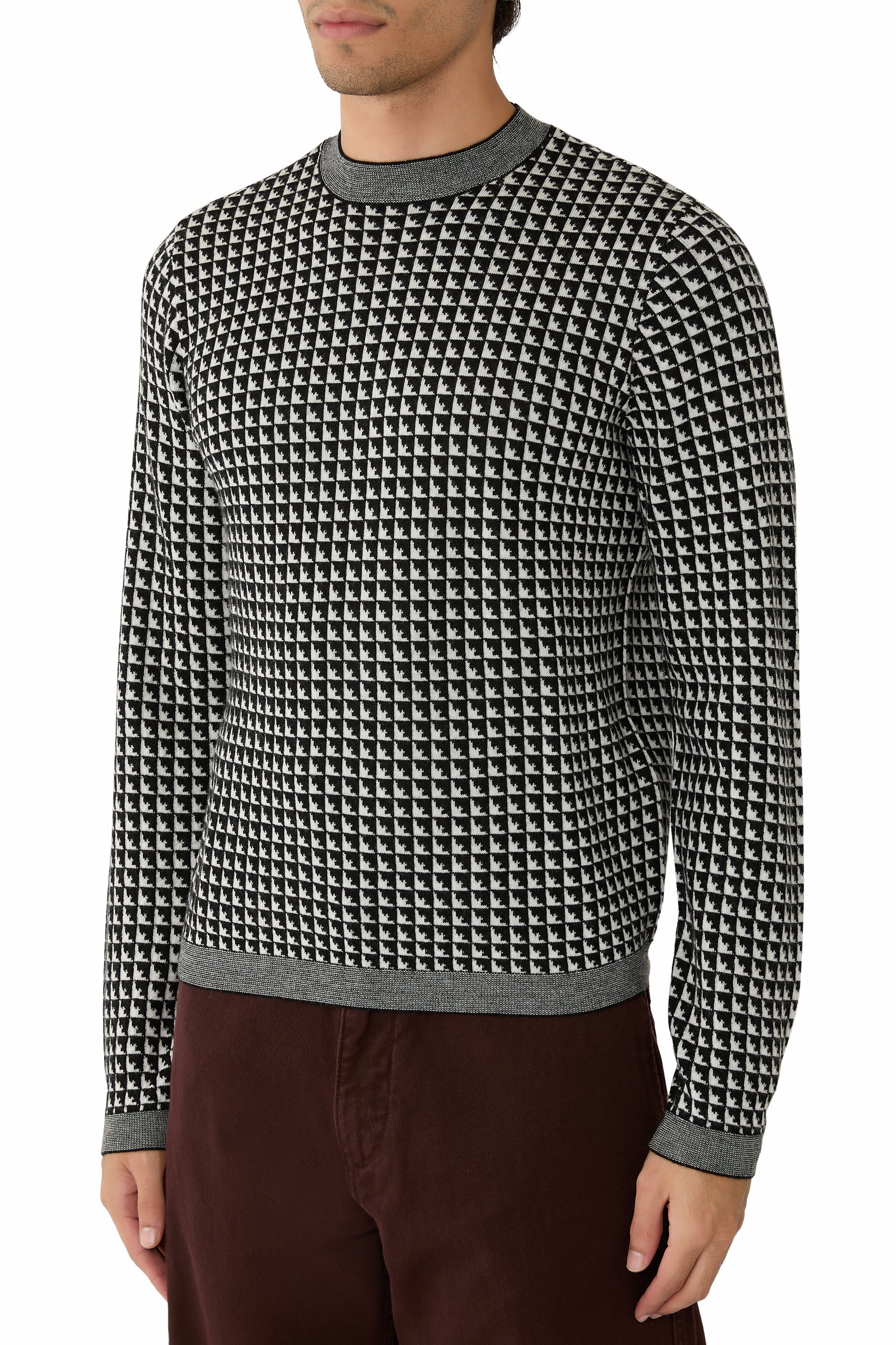 Jacquard Virgin-Wool Jumper