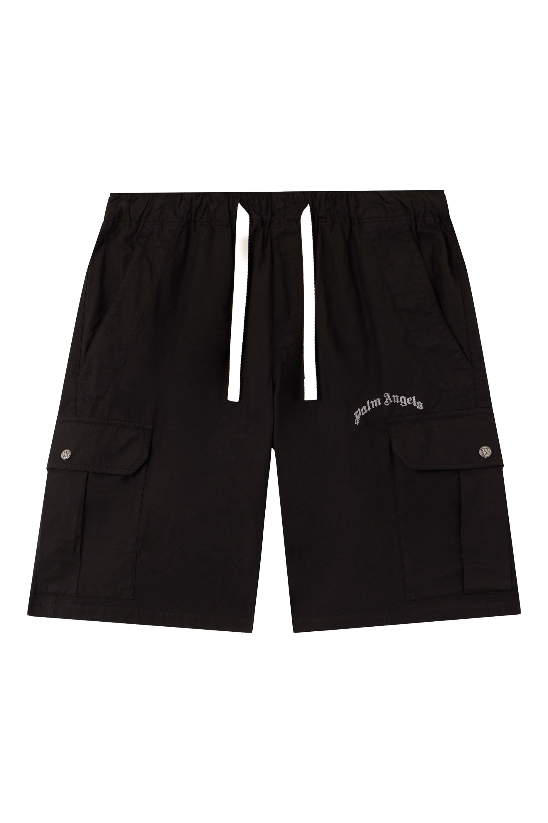 Curved Logo Loose Cargo Shorts