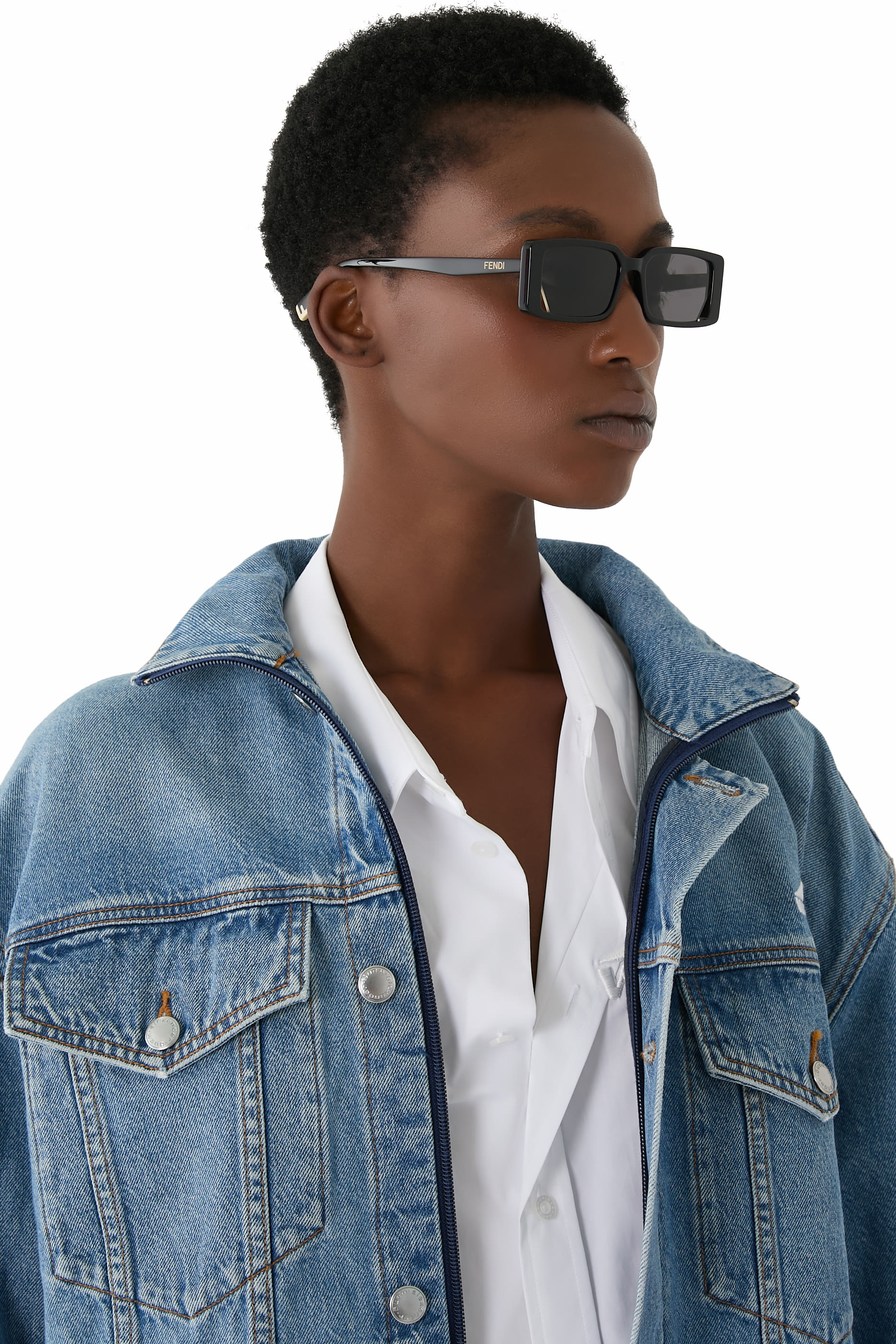 Fendi Way Rectangle Sunglasses