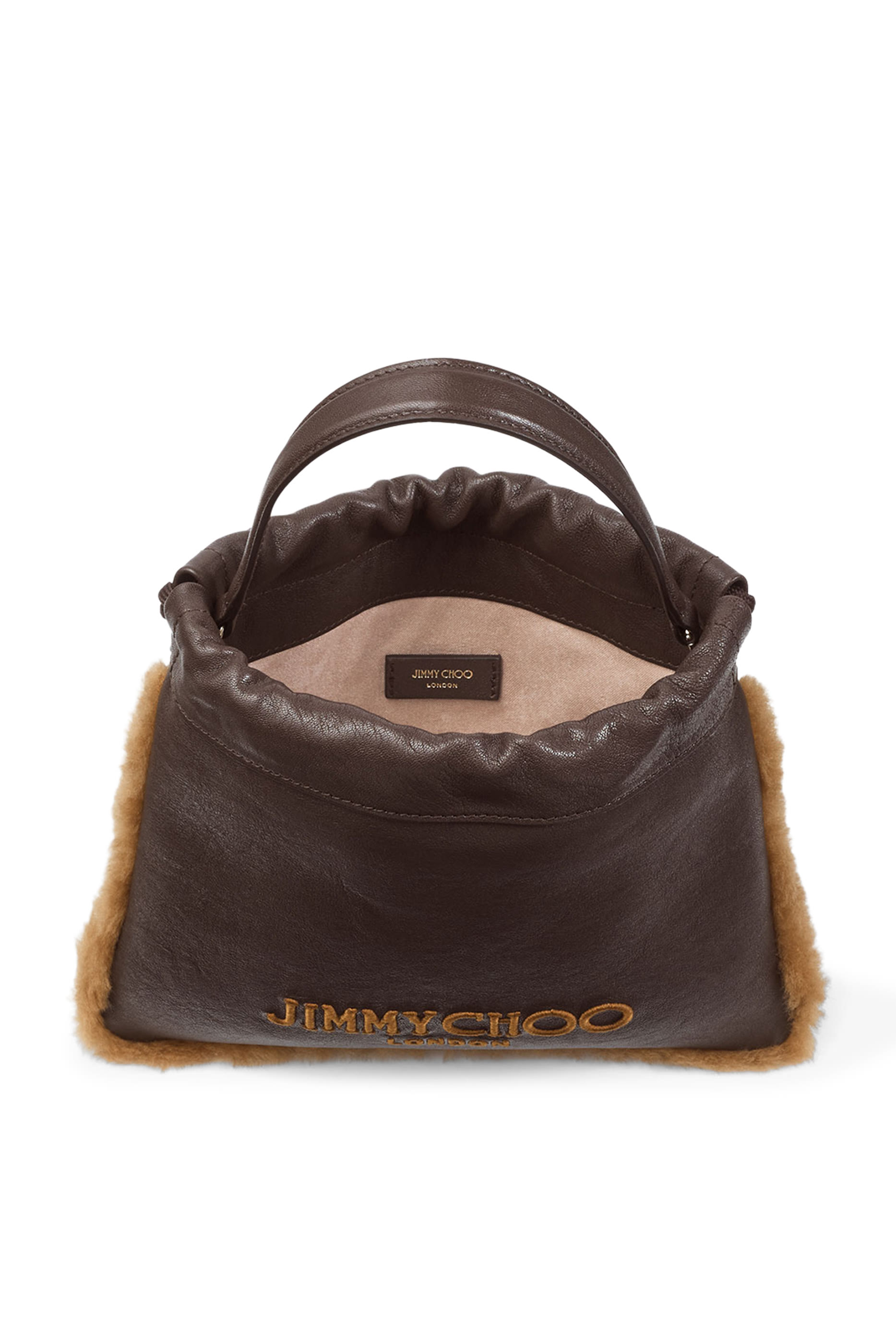Pom Pom-Detail Drawstring Pouch