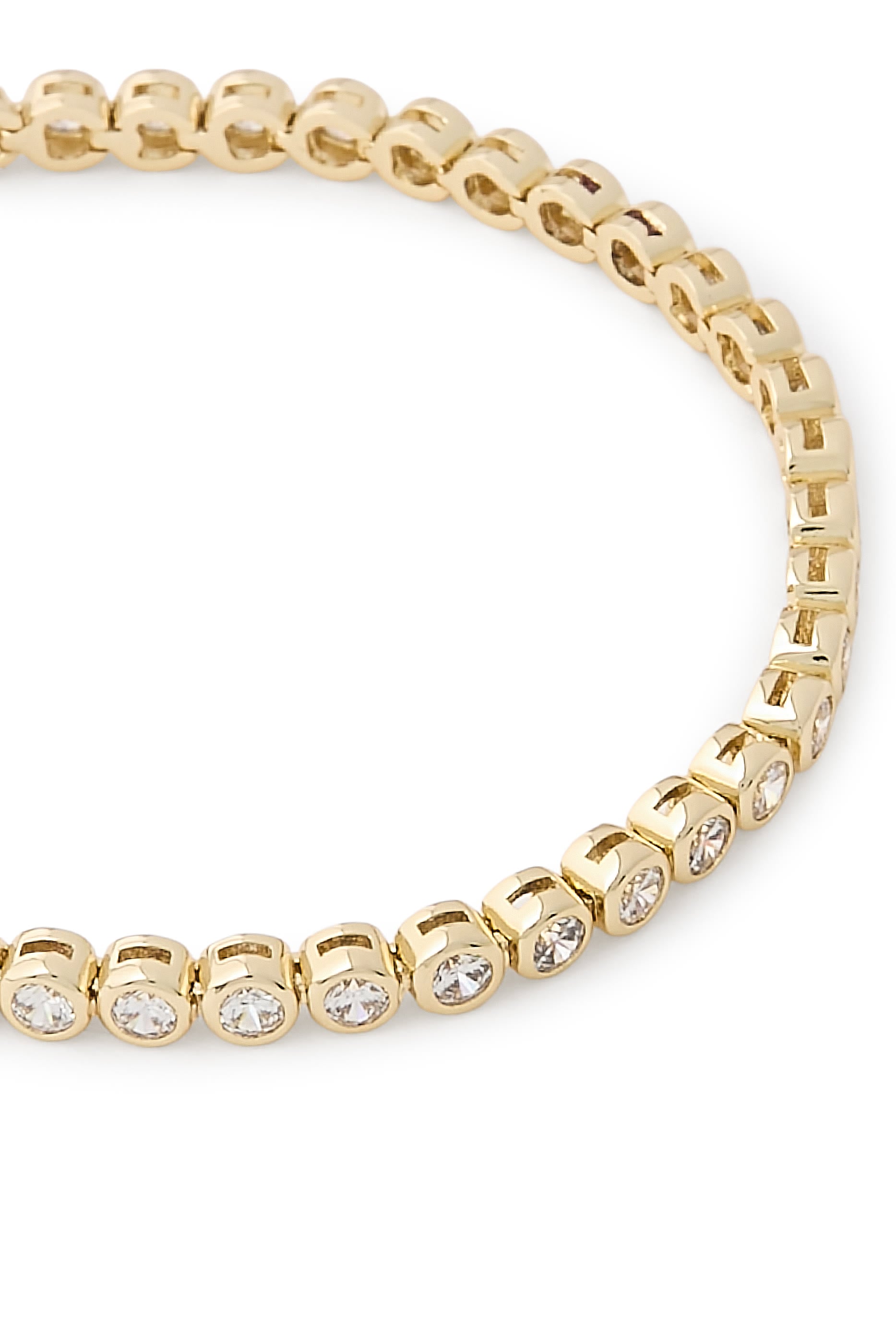 Round Bezel Set CZ Bracelet
