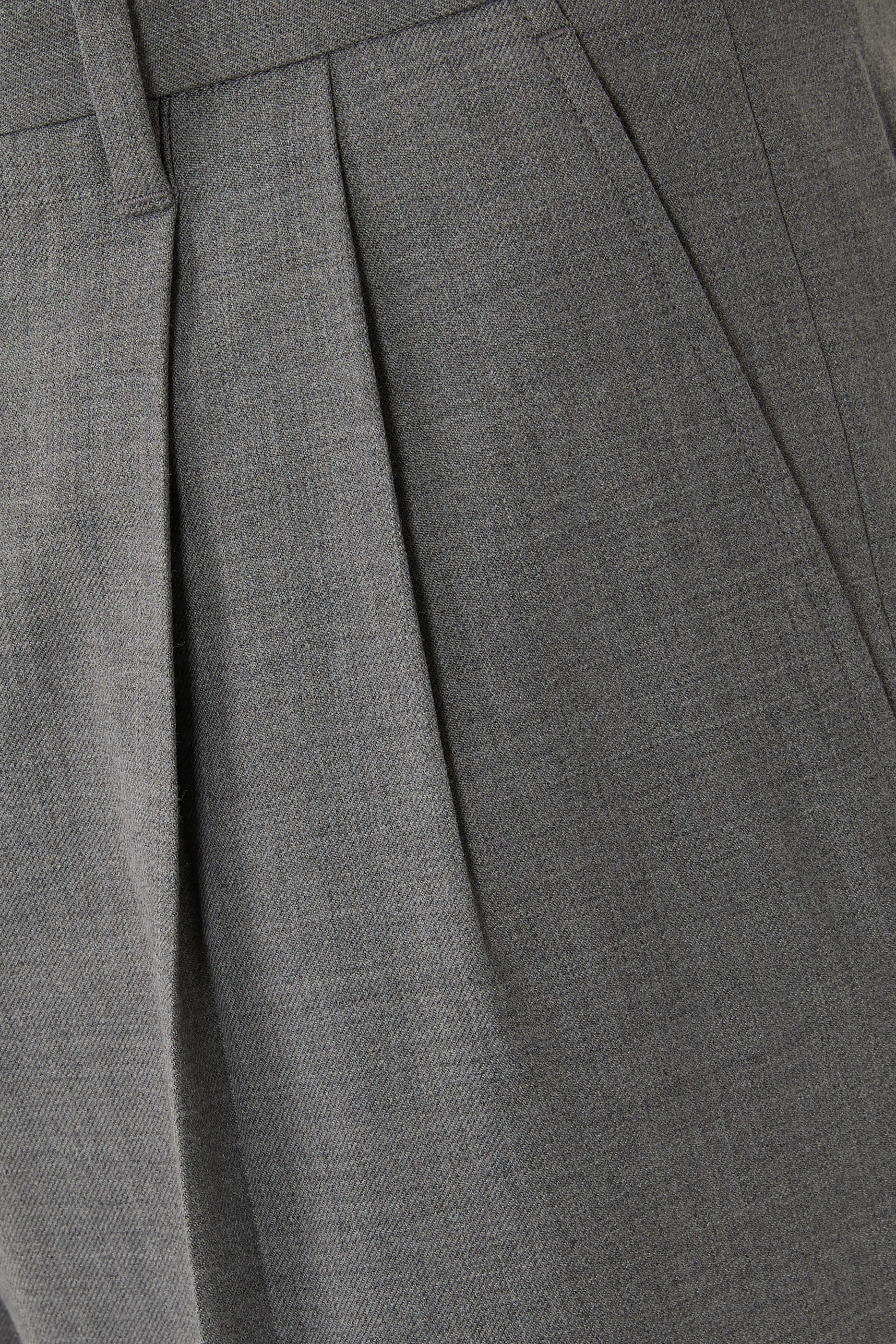 Refined Twill Double Pleated Louie Trousers