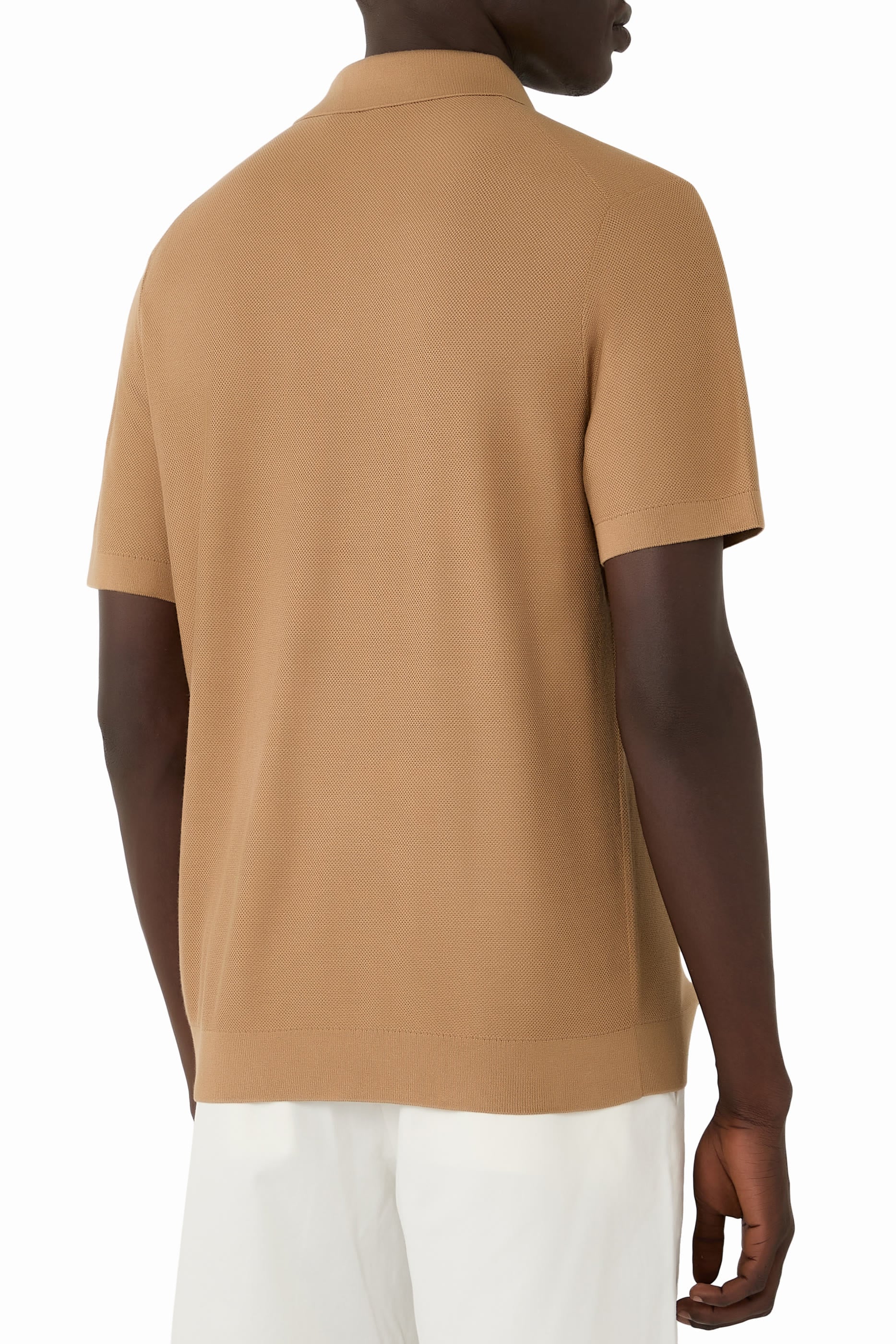 Silk-Cotton Polo Shirt