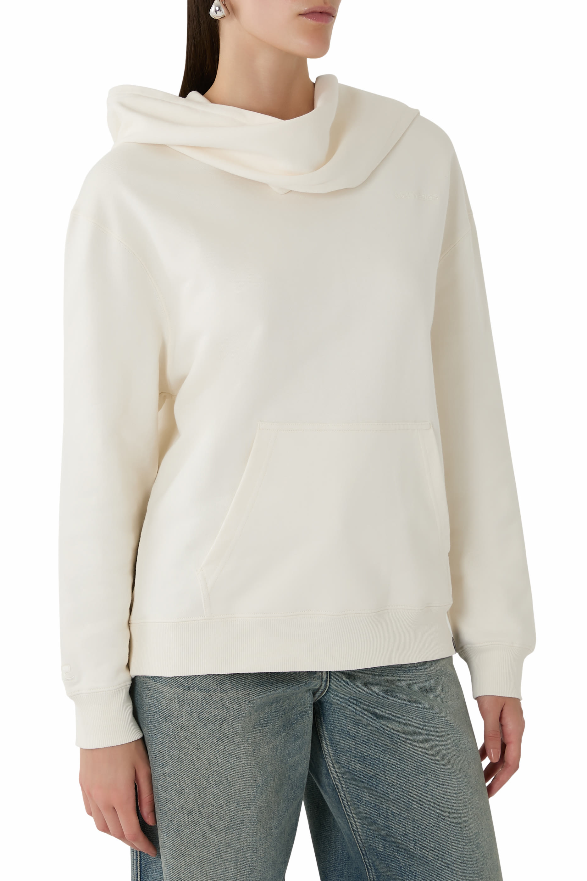 Scarf Embroidered Hoodie