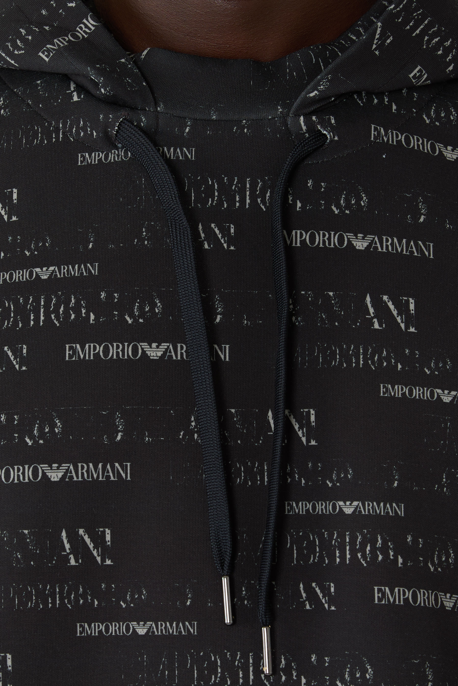 All-Over Logo Print Hoodie 