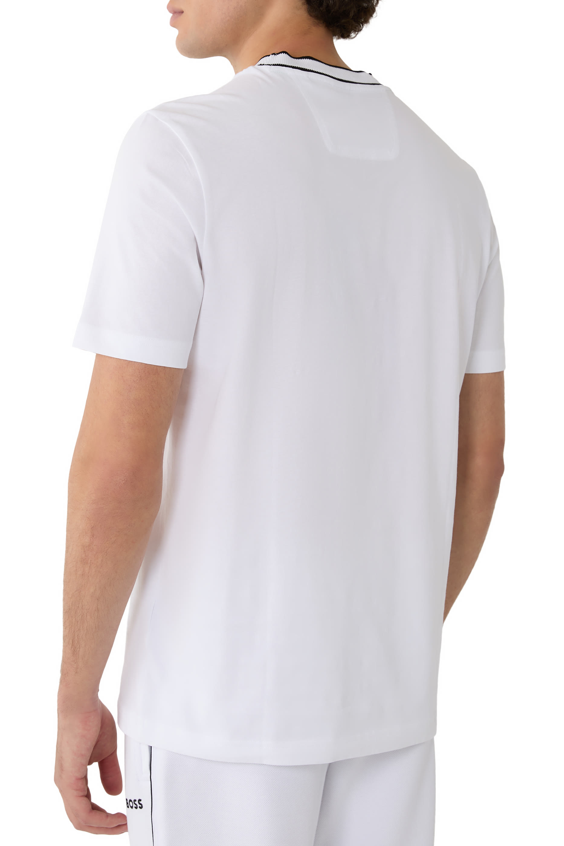 Cotton Logo Crew Neck T-Shirt