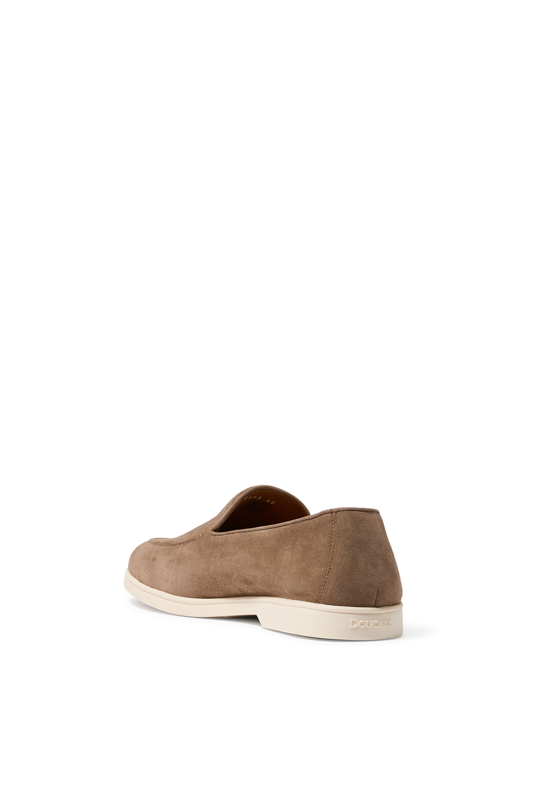 Topstitching Suede Loafers