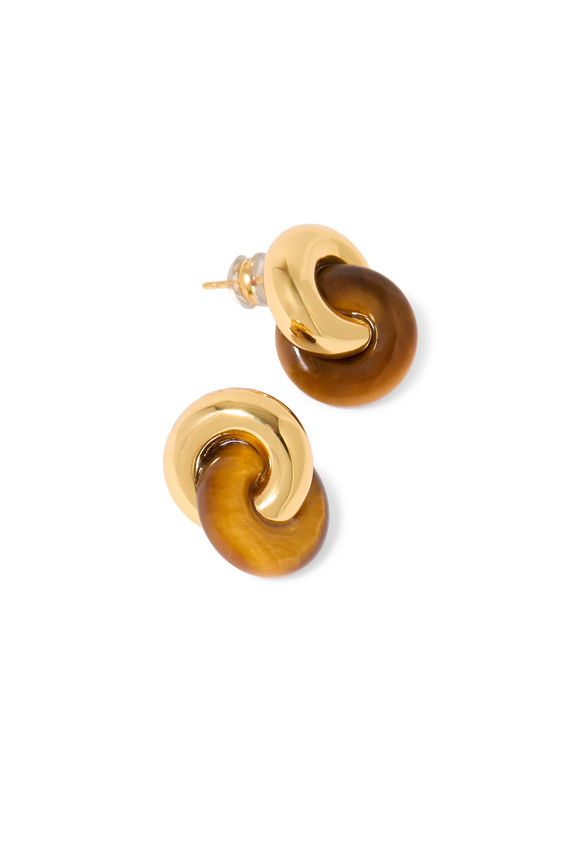 Supernova Earrings, 18K Gold-Plated Brass & Resin