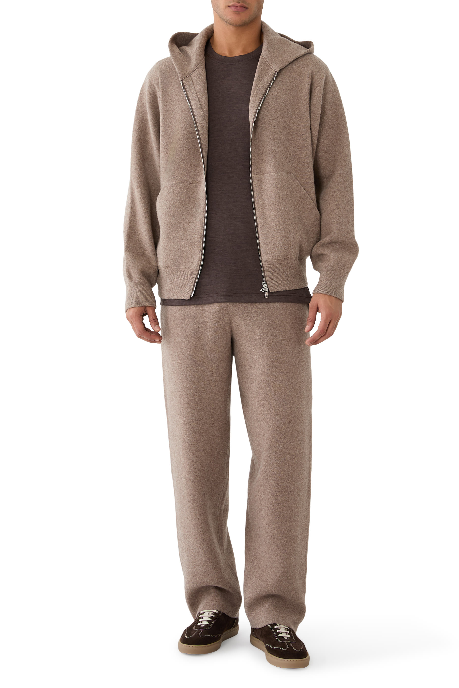 Super Fine Wool Milled Knit Pants