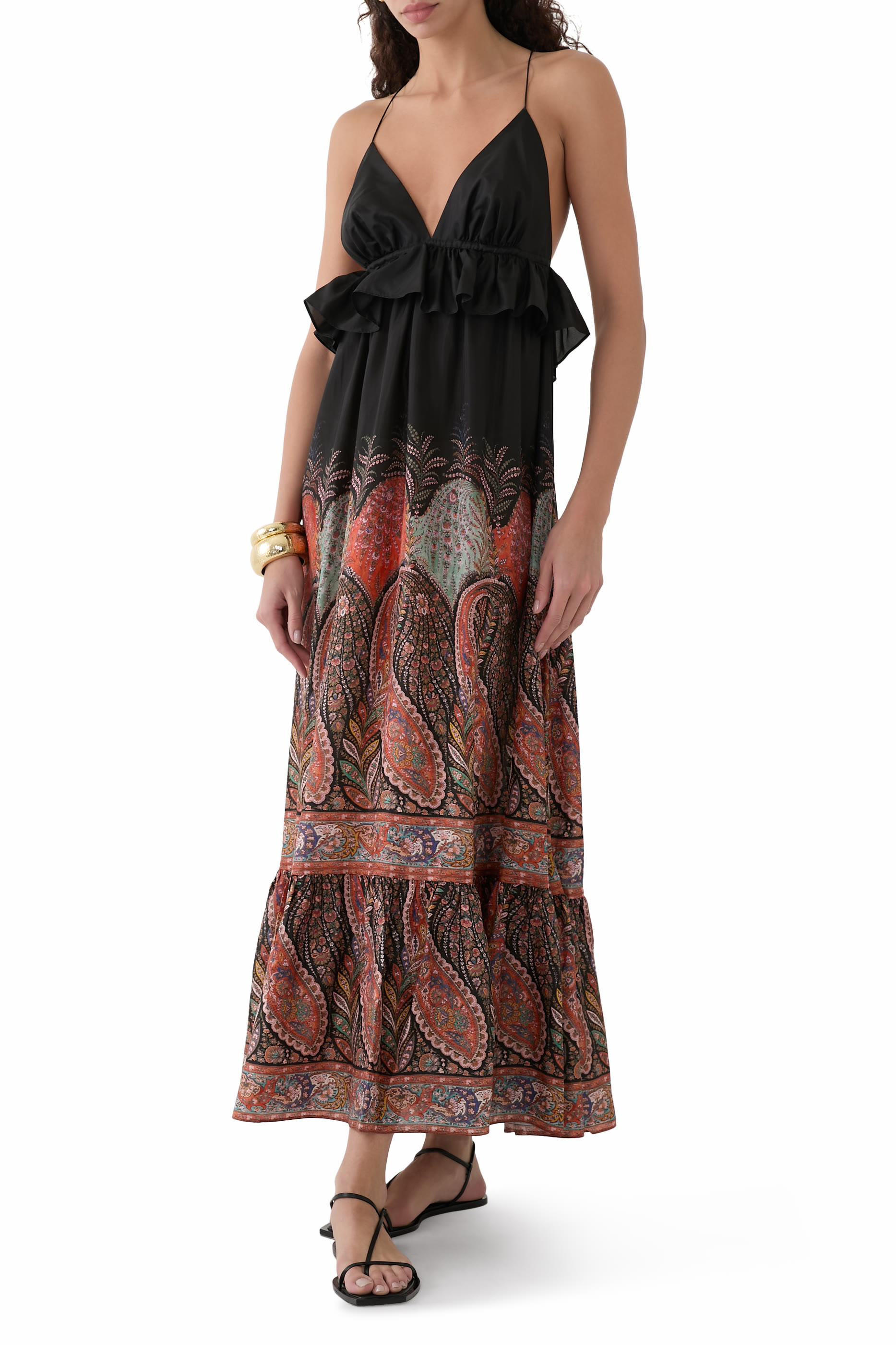  Rhiannon Ruffle Maxi Dress