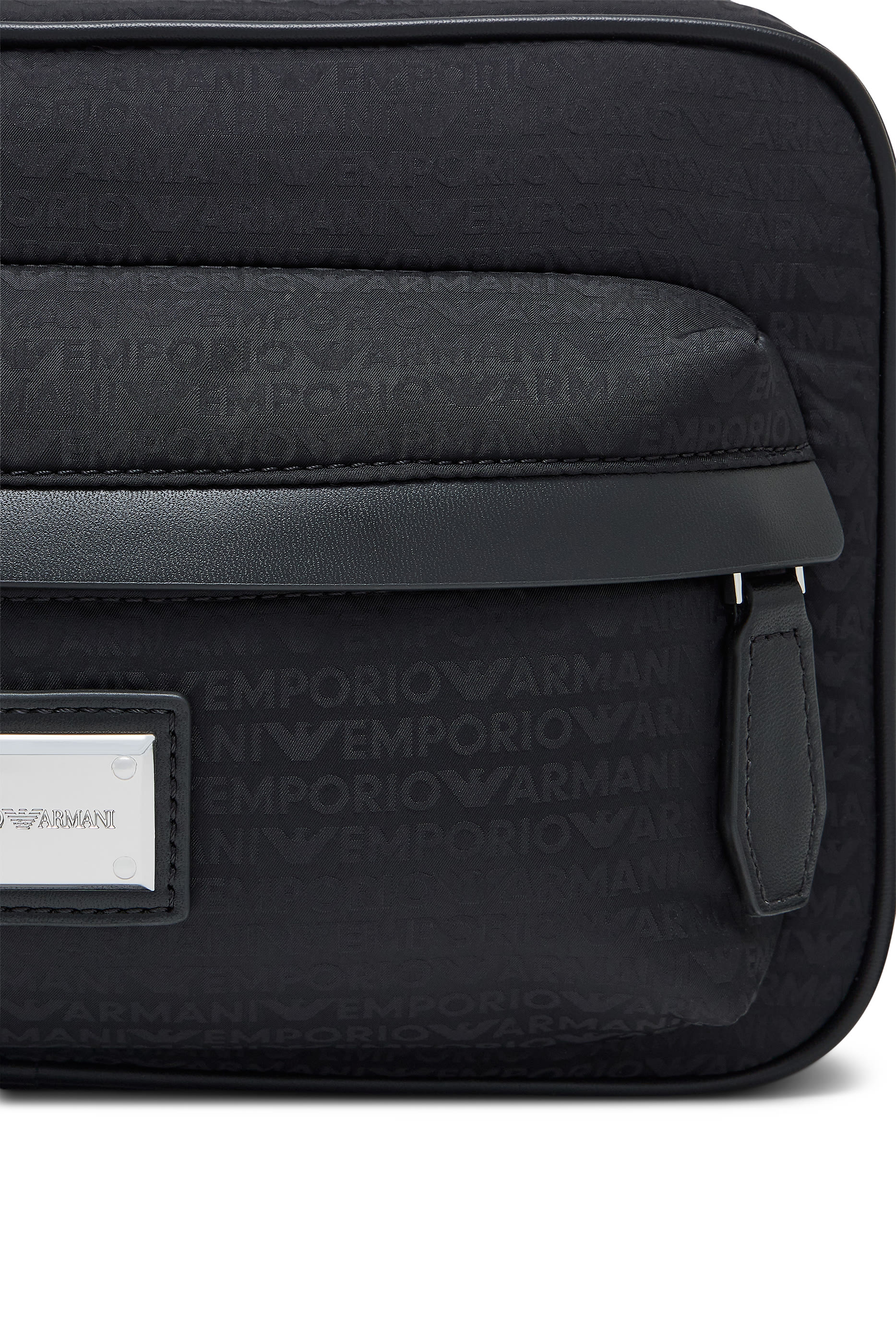 Logo Zip Crossbody Messenger Bag