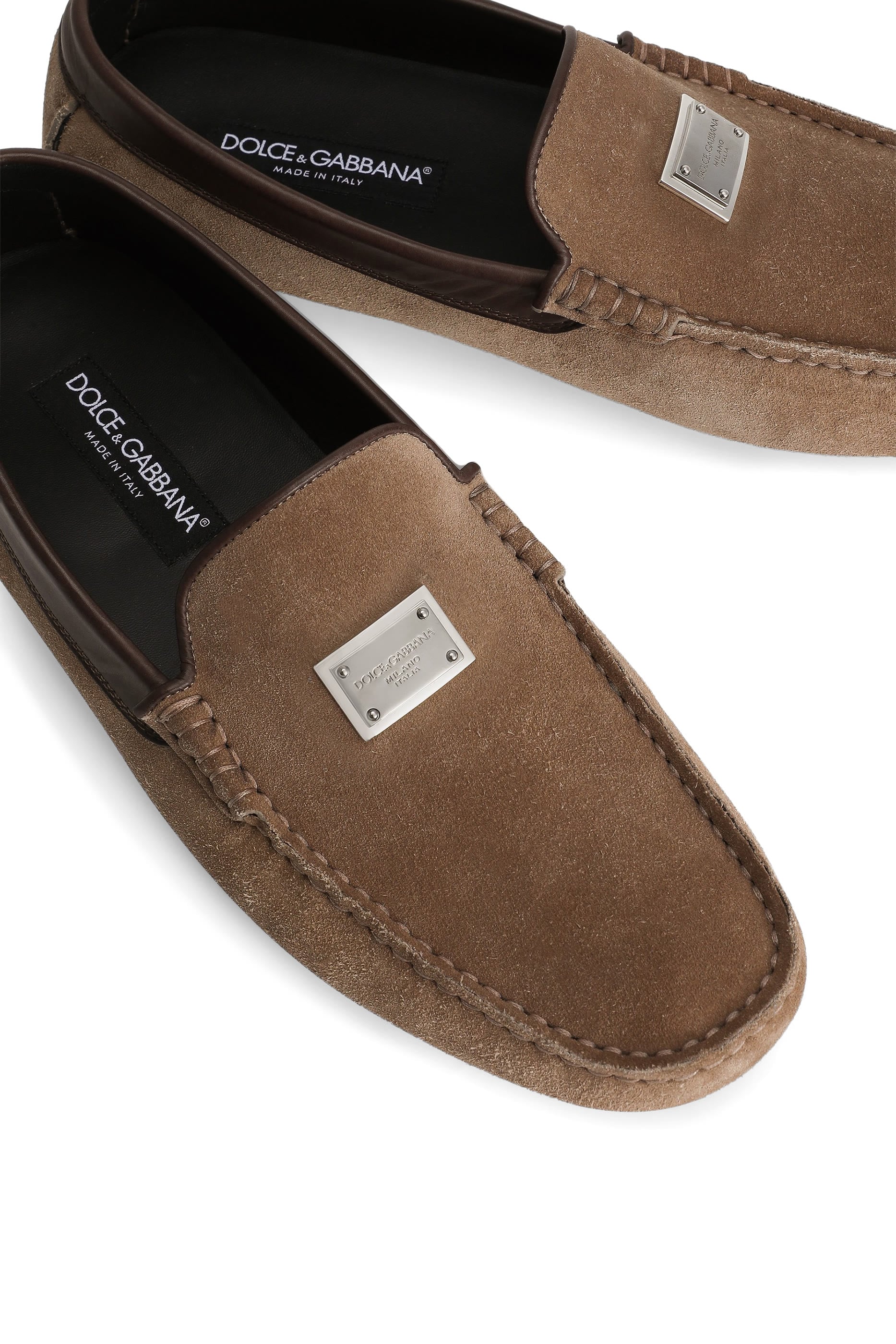 Split Calfskin Slippers 