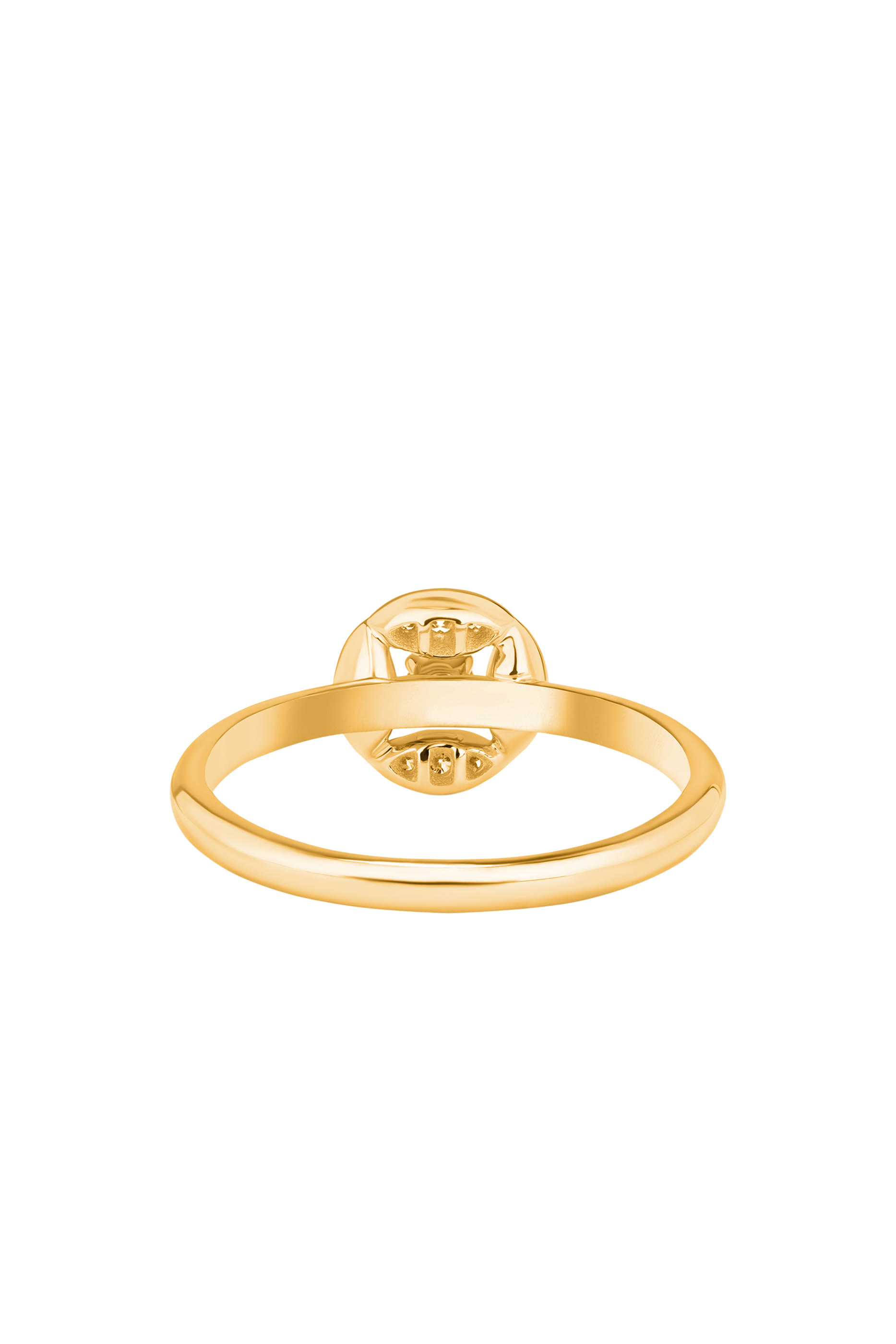 Barq Marquise Circle Ring, 18k Yellow Gold & Diamonds