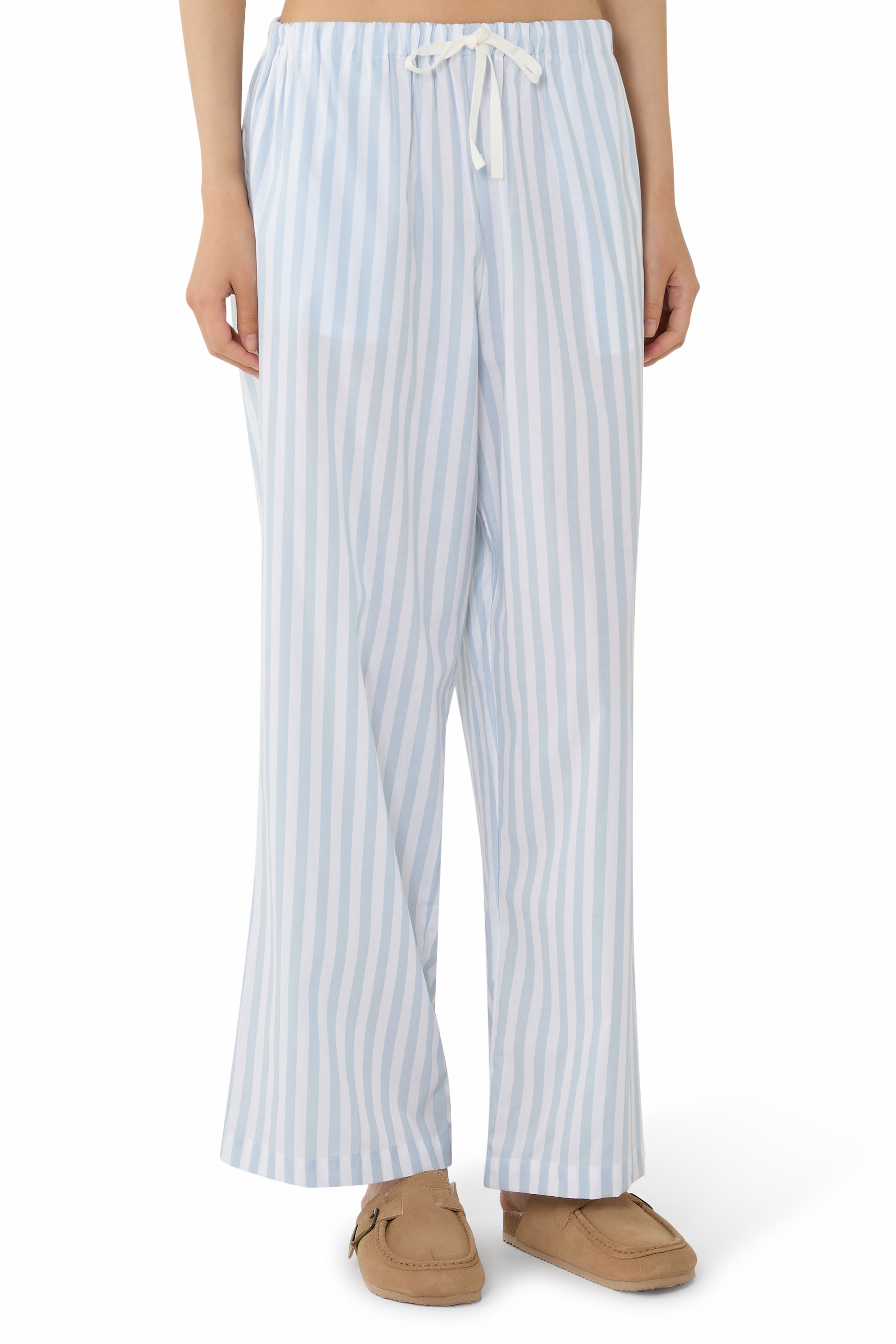 Organic Cotton Poplin Stripe Pyjama Set  