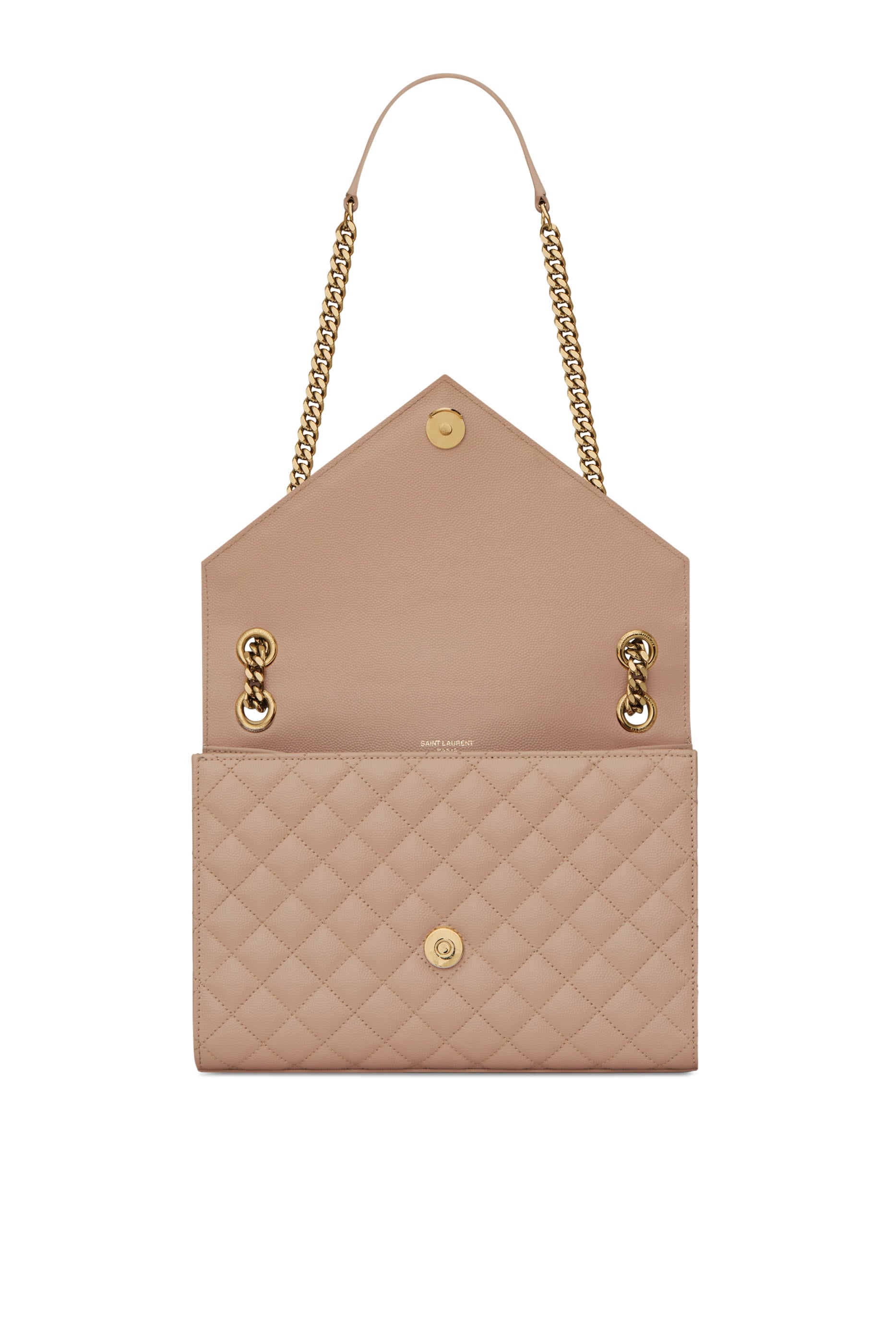 Enveloppe Medium Bag In Mix Matelassé Grain De Poudre Embossed Leather