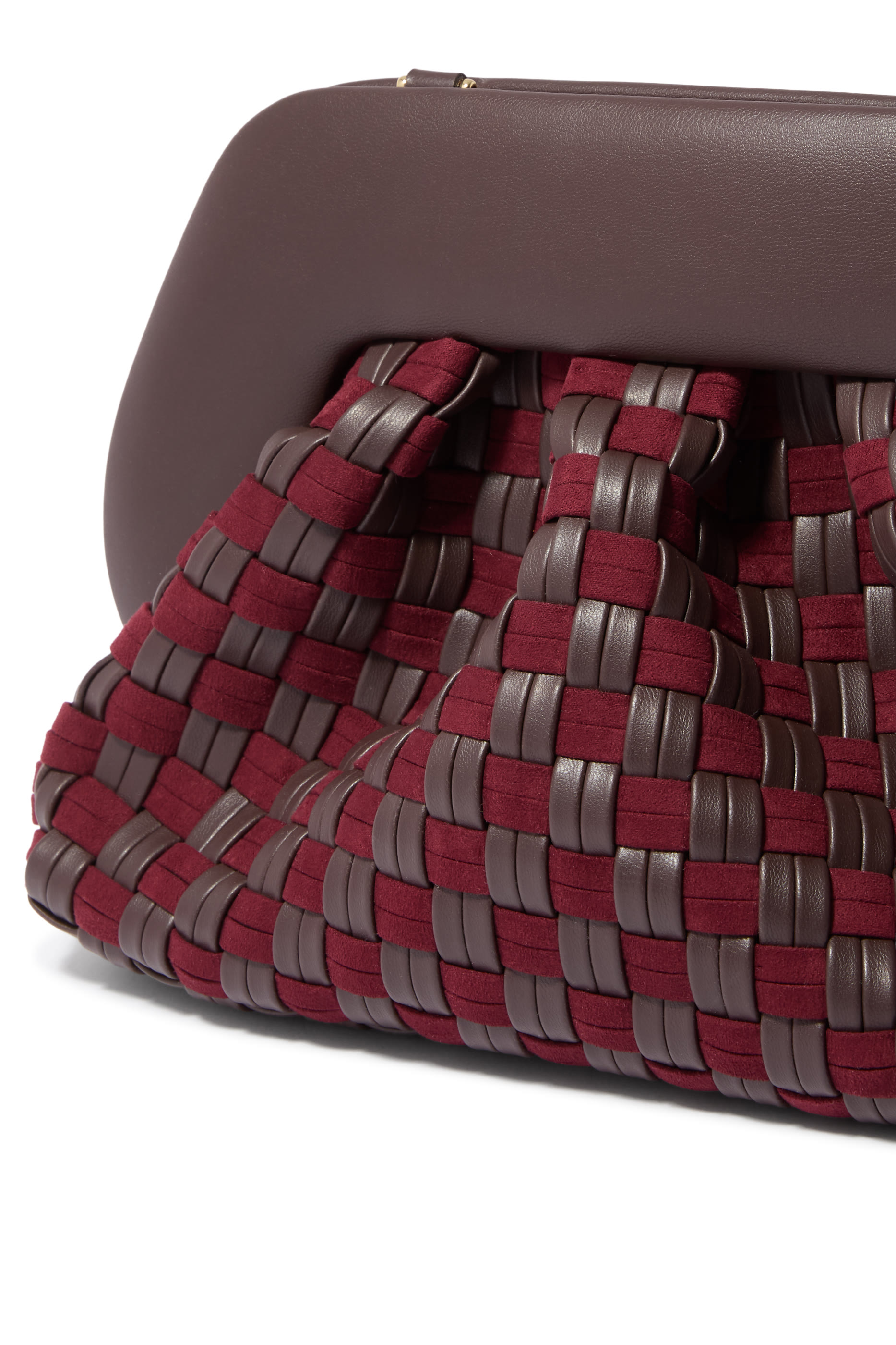 Tia Micro Weaved Clutch