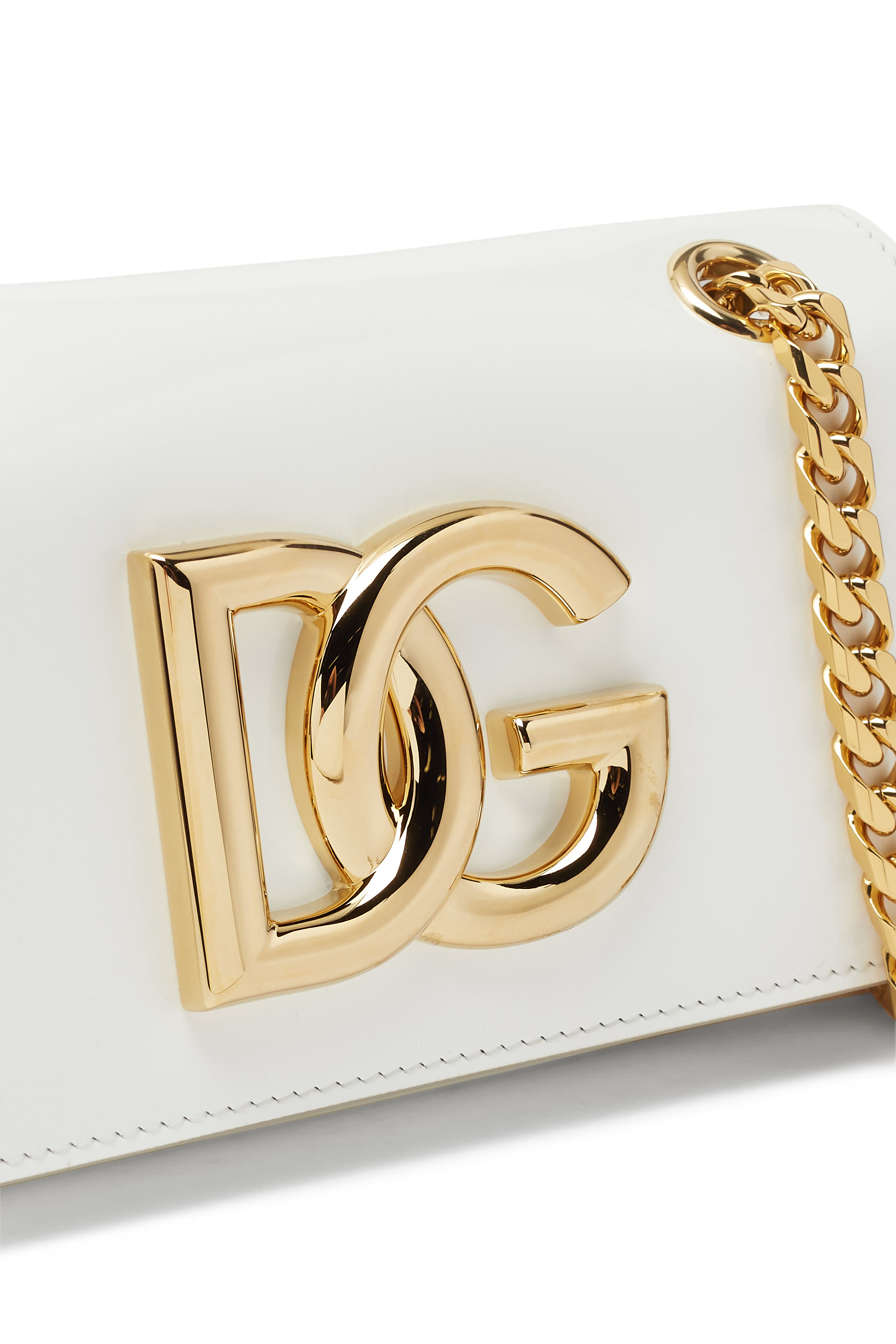 Logo Leather Shoulder Bag