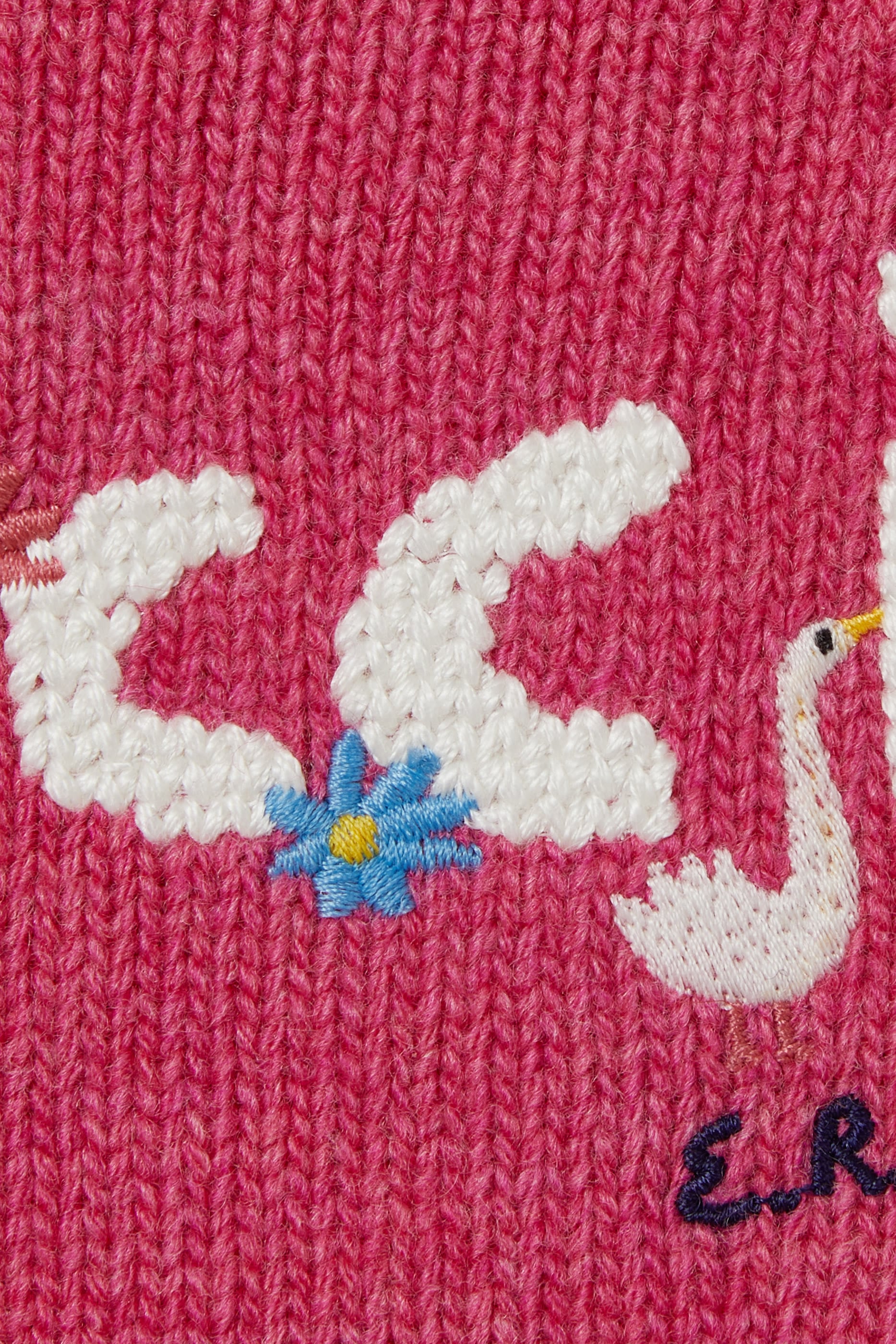 Kids Logo Embroidered Wool Sweater
