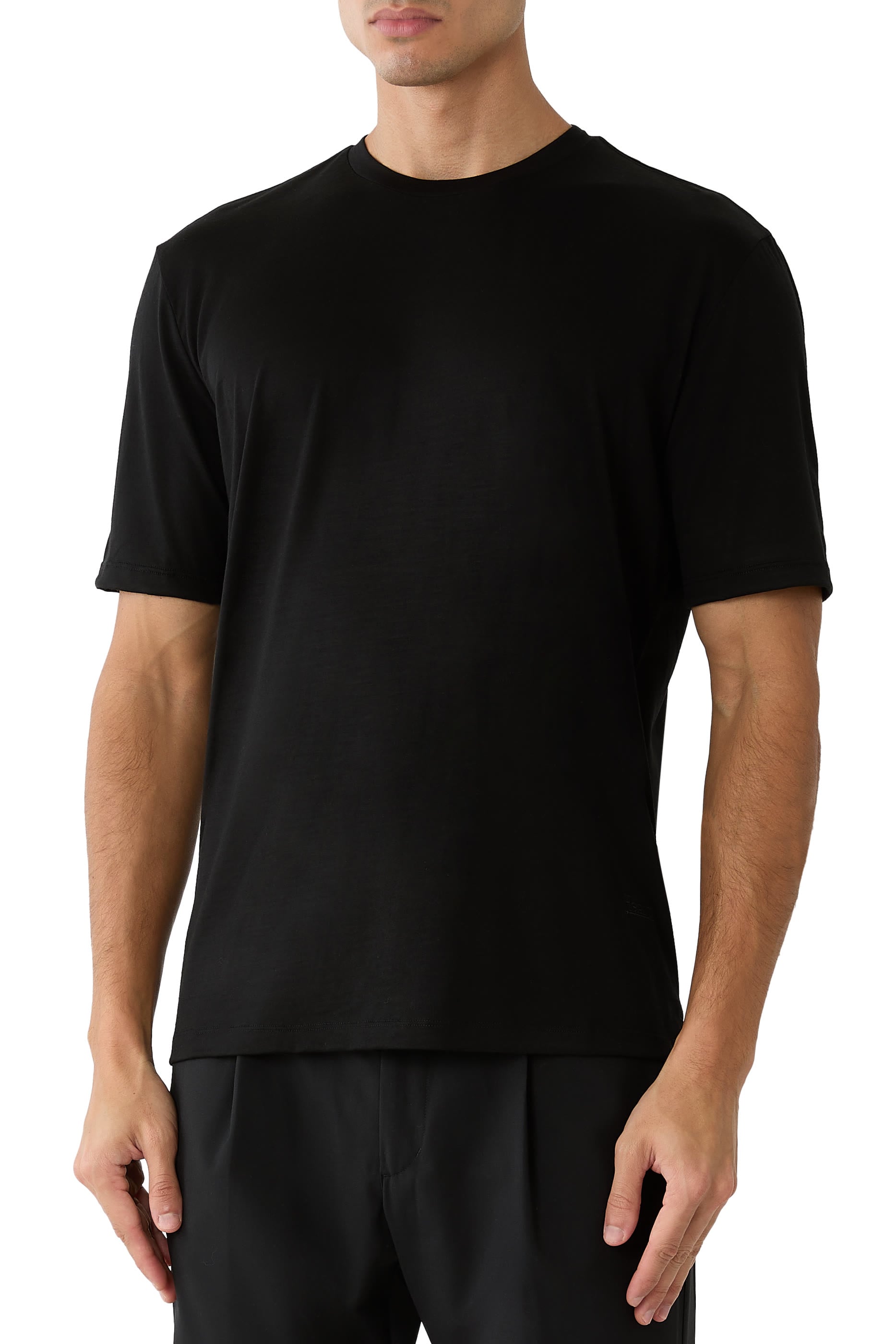 Jersey Knit Effect T-Shirt