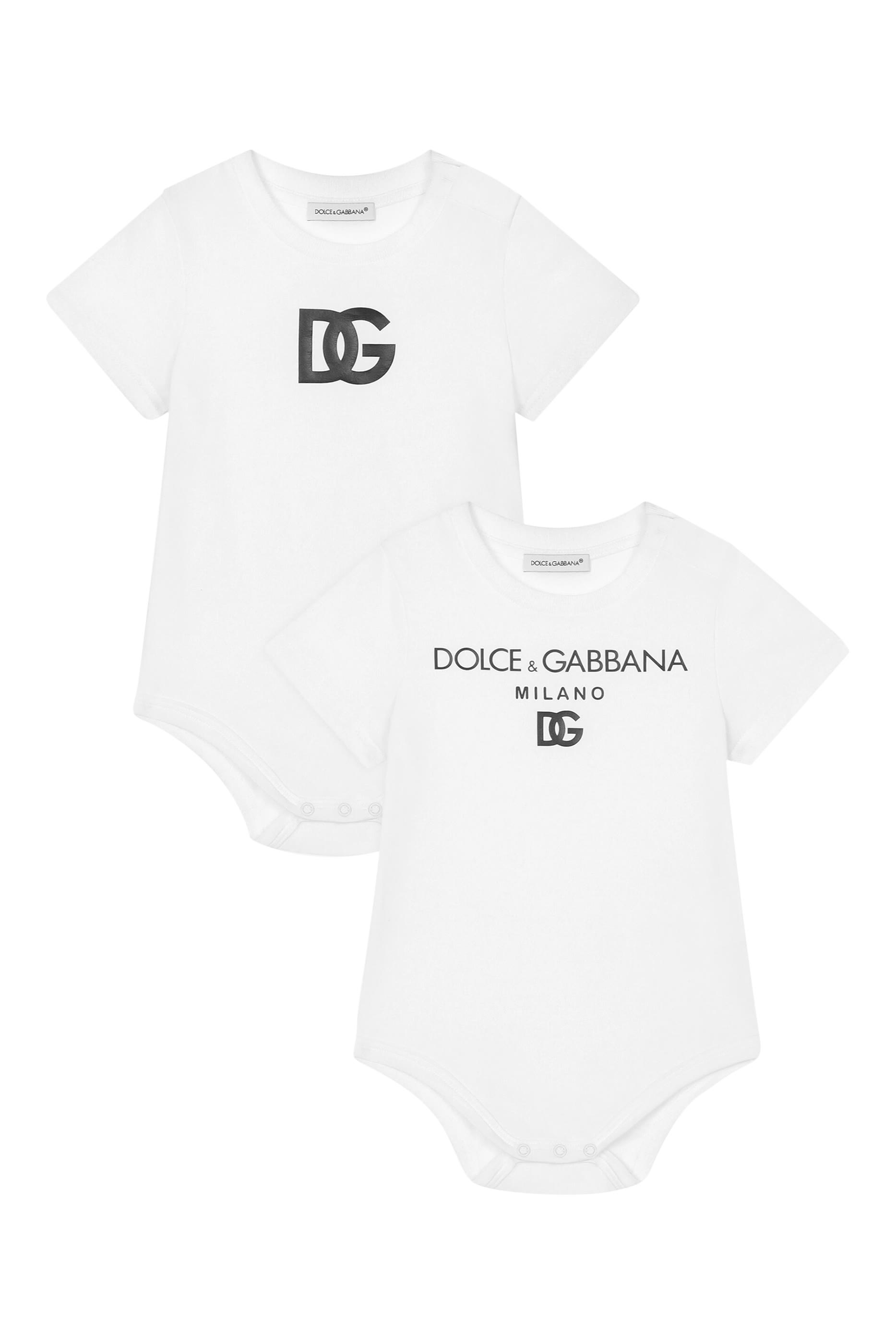 Kids Logo Print Bodysuit, Set of 2