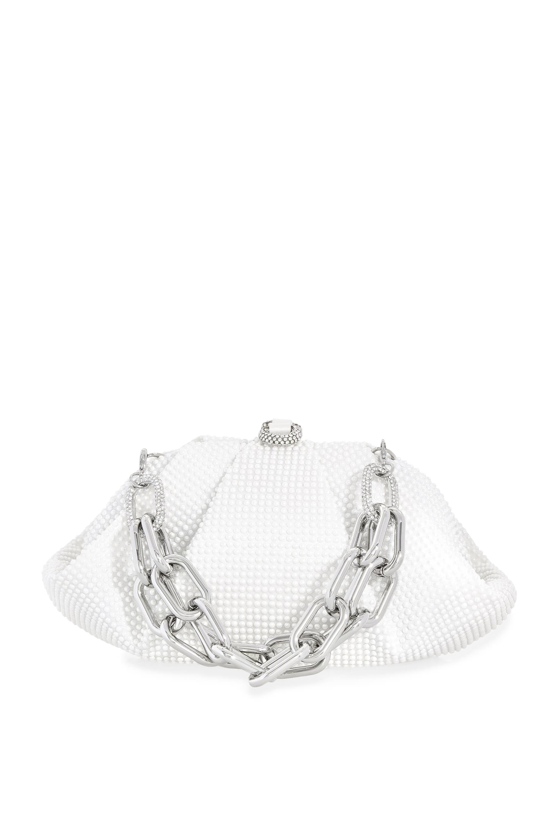 Gemma Crystal Pearl Clutch Bag