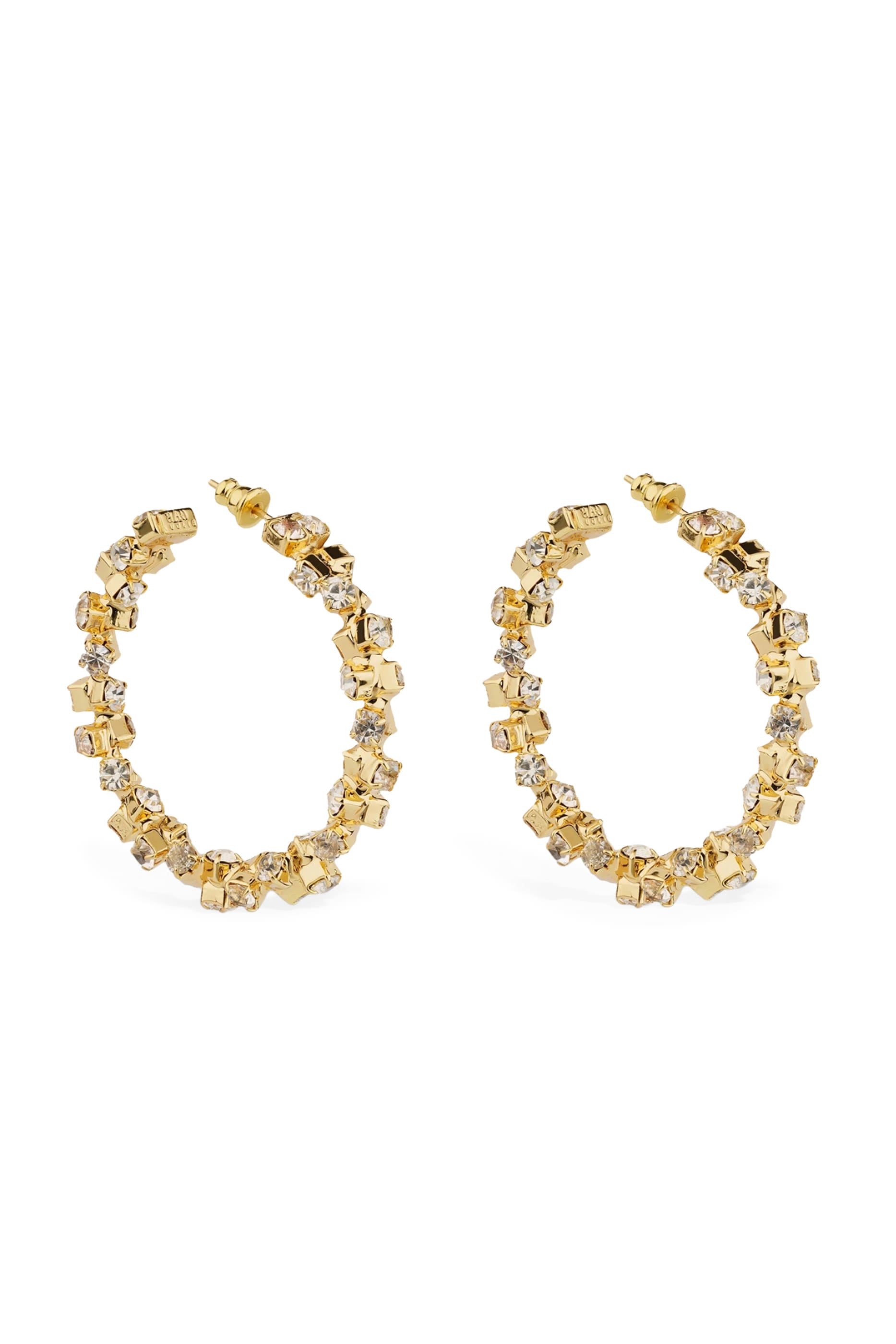 Trevise Strass Hoop Earrings