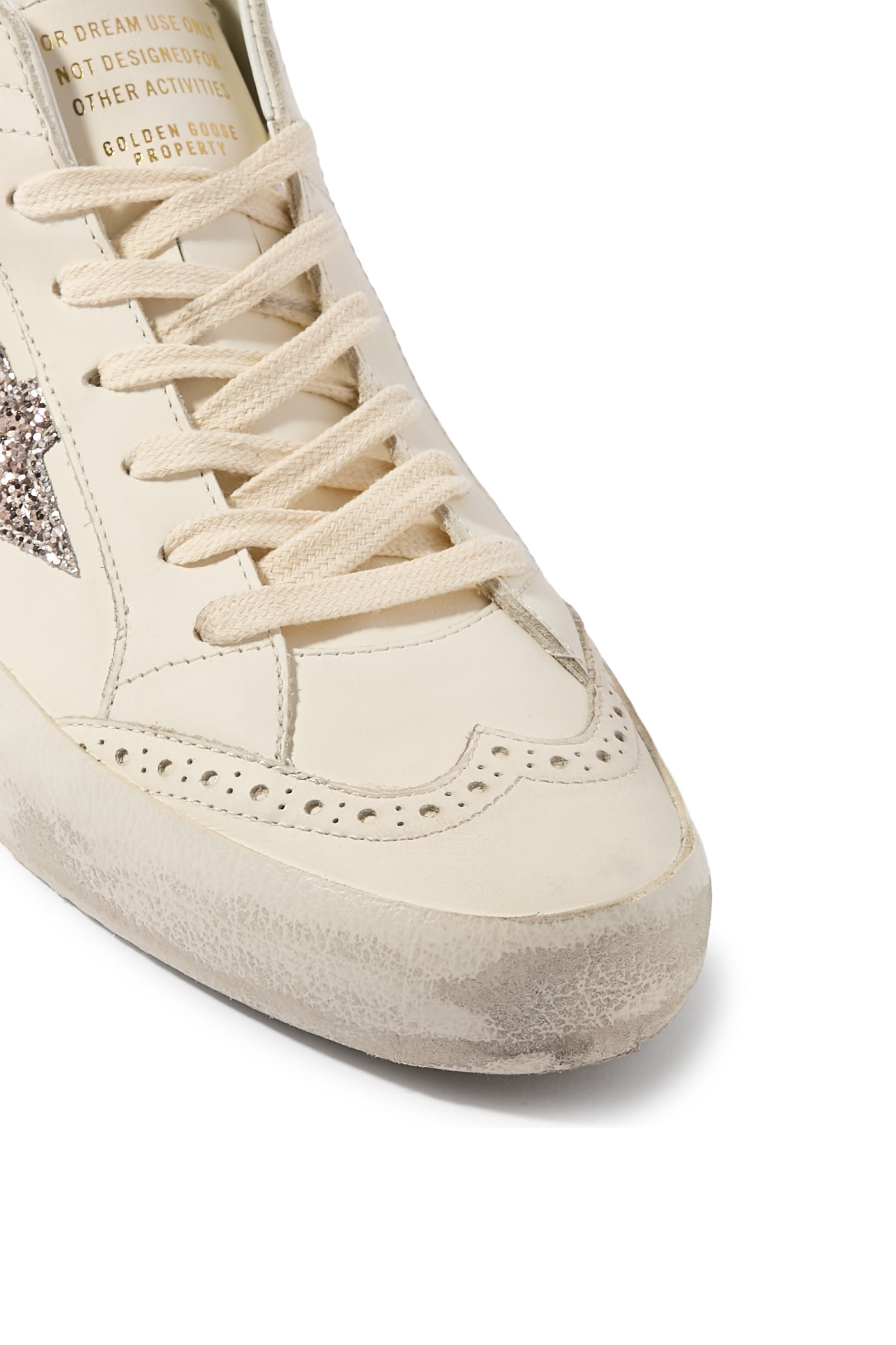 Women’s Mid Star Sneakers with Glitter Star and Laminated Heel Tab