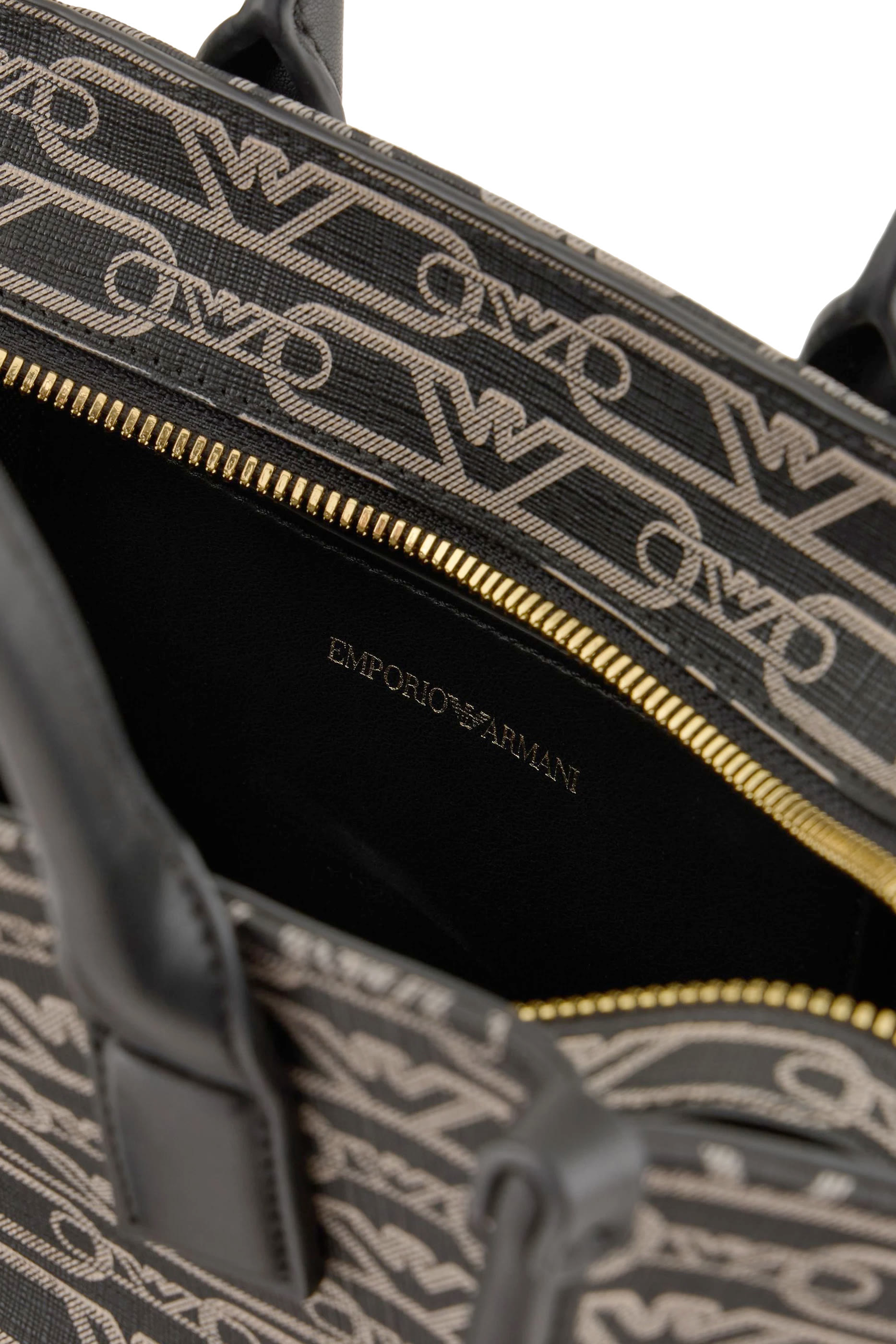 Small All-Over Monogram Print Shopper Bag