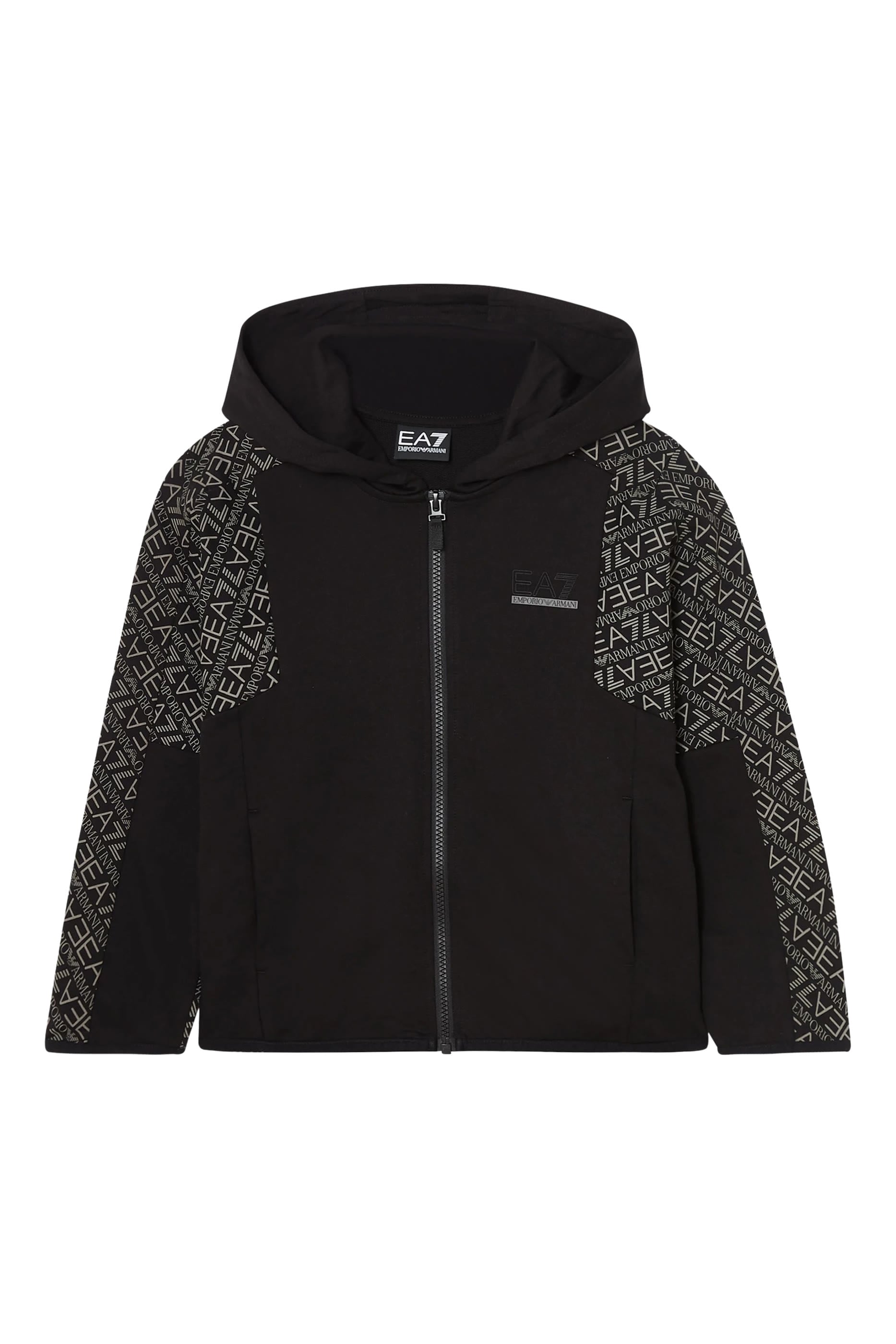 Kids EA7 Logo Hoodie