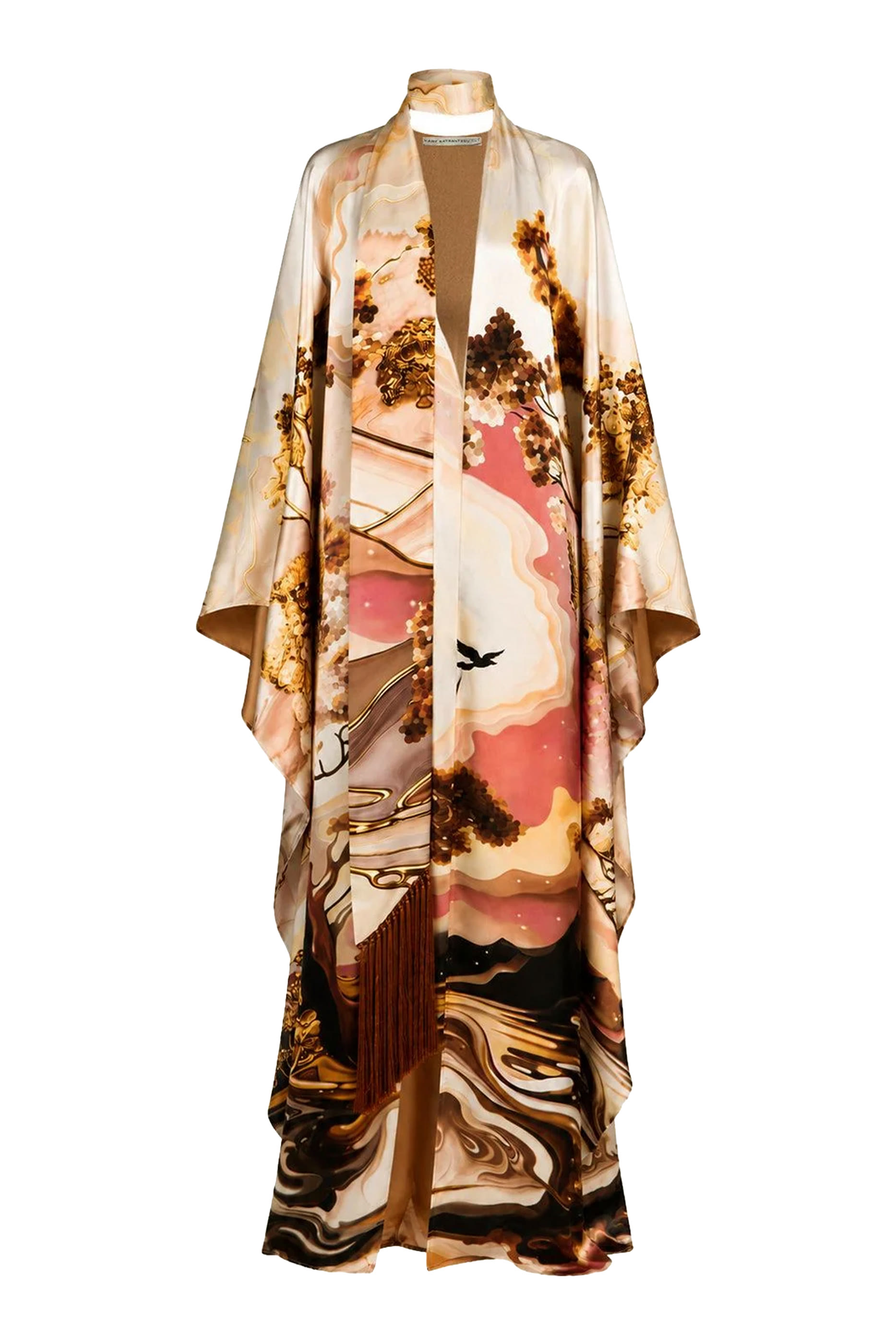 Kira Kaftan Mizutama Marble Claret