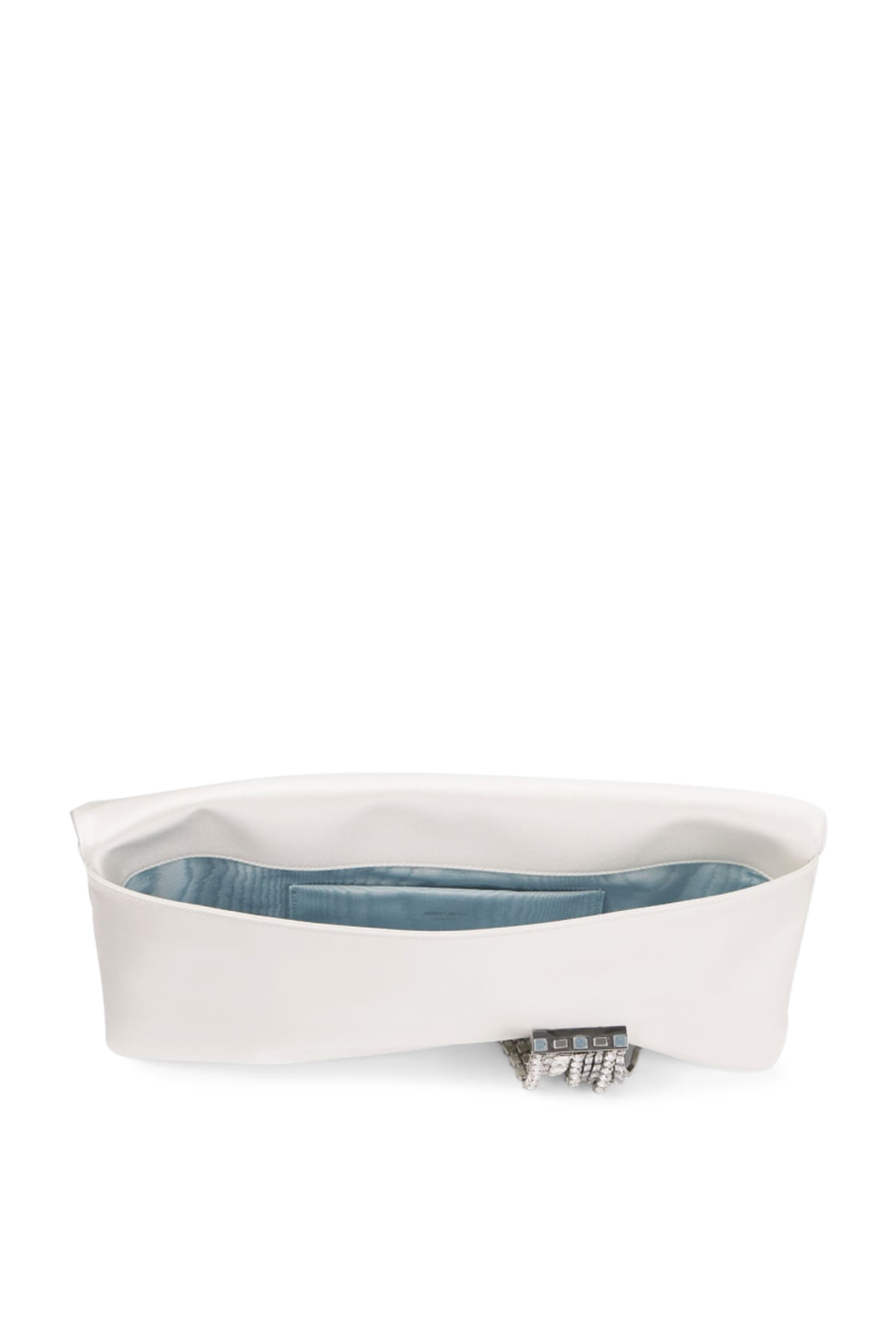 Zandra Satin Crystal Clutch