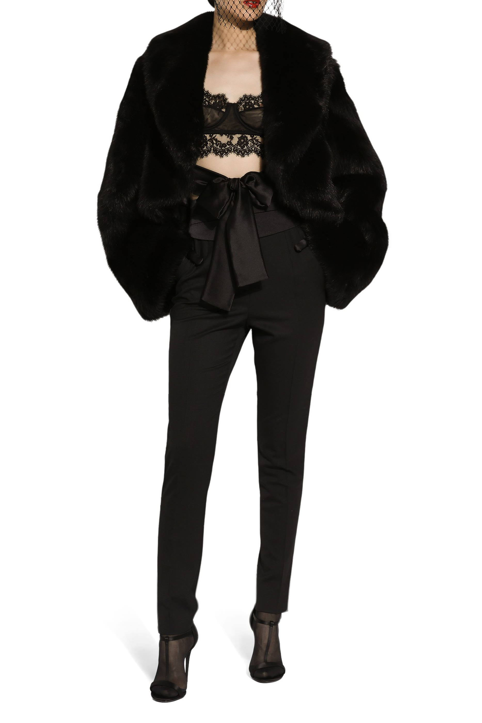 Short Lambskin Jacket with Belt