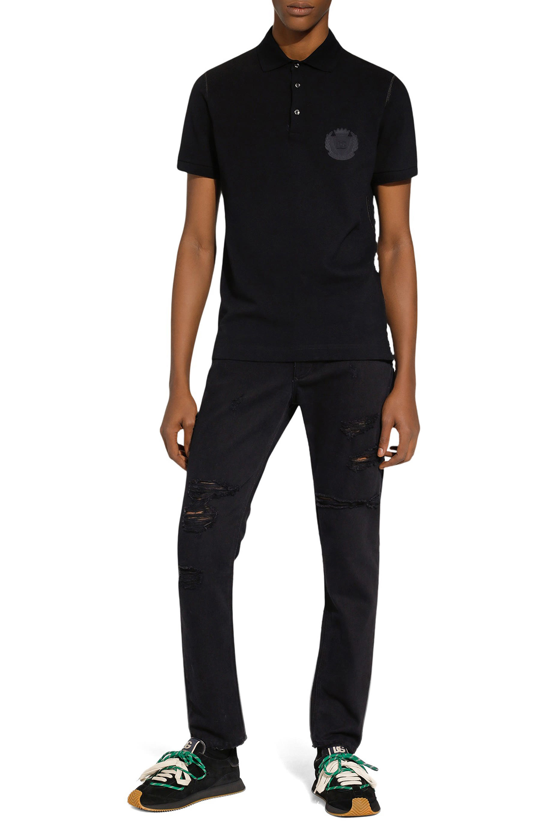  Cotton Polo-Shirt  with DG Embroidery