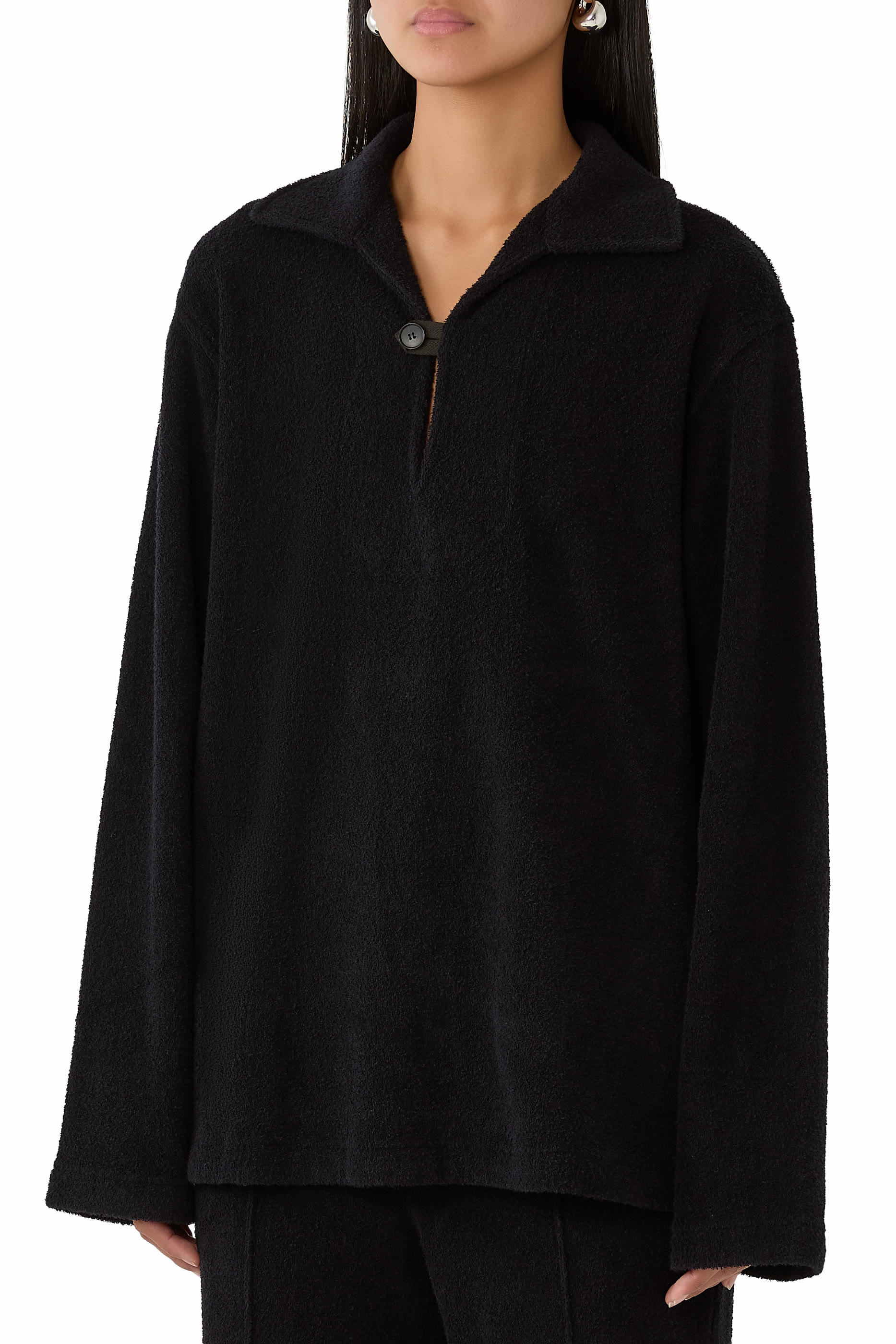 Cotton Nylon Pile Pullover Shirt