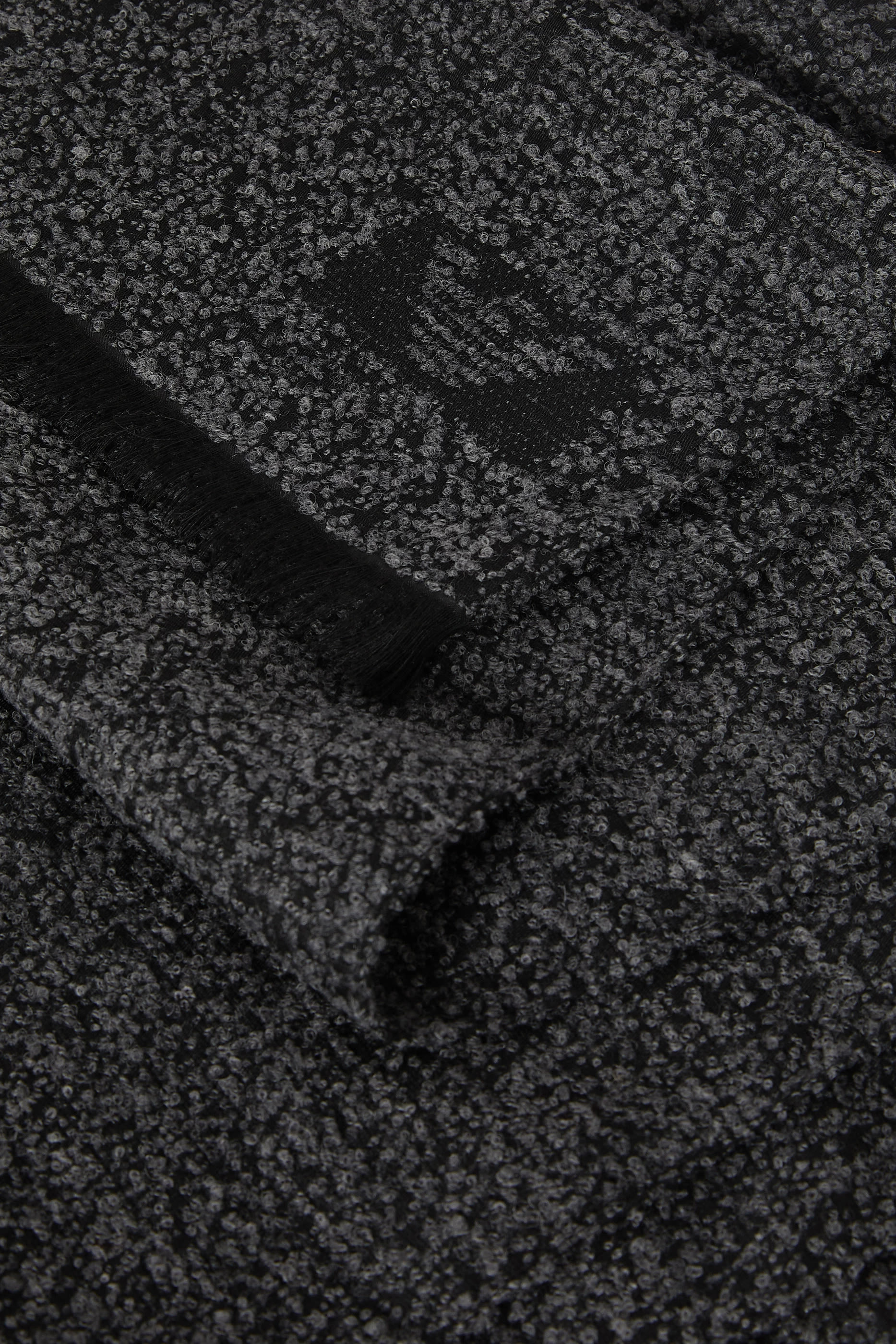 Logo Fringe Scarf
