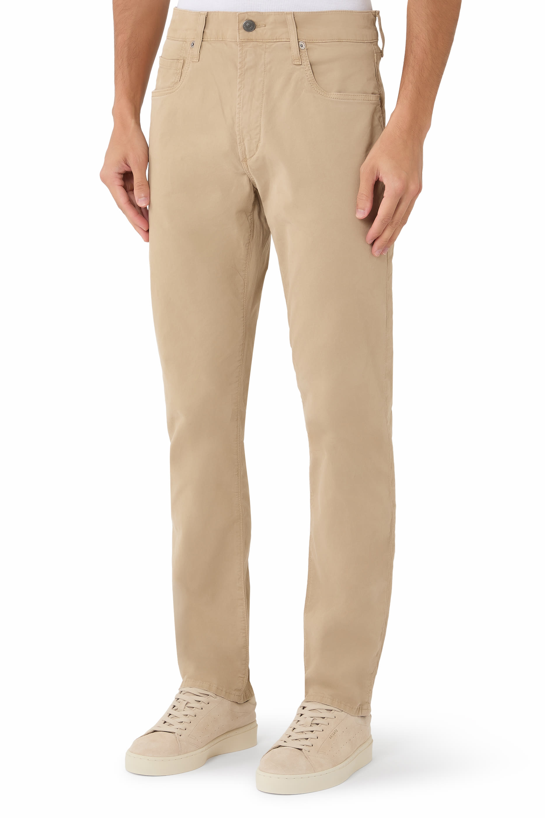 Gage Slim Straight Cashmere Touch Sateen Pants