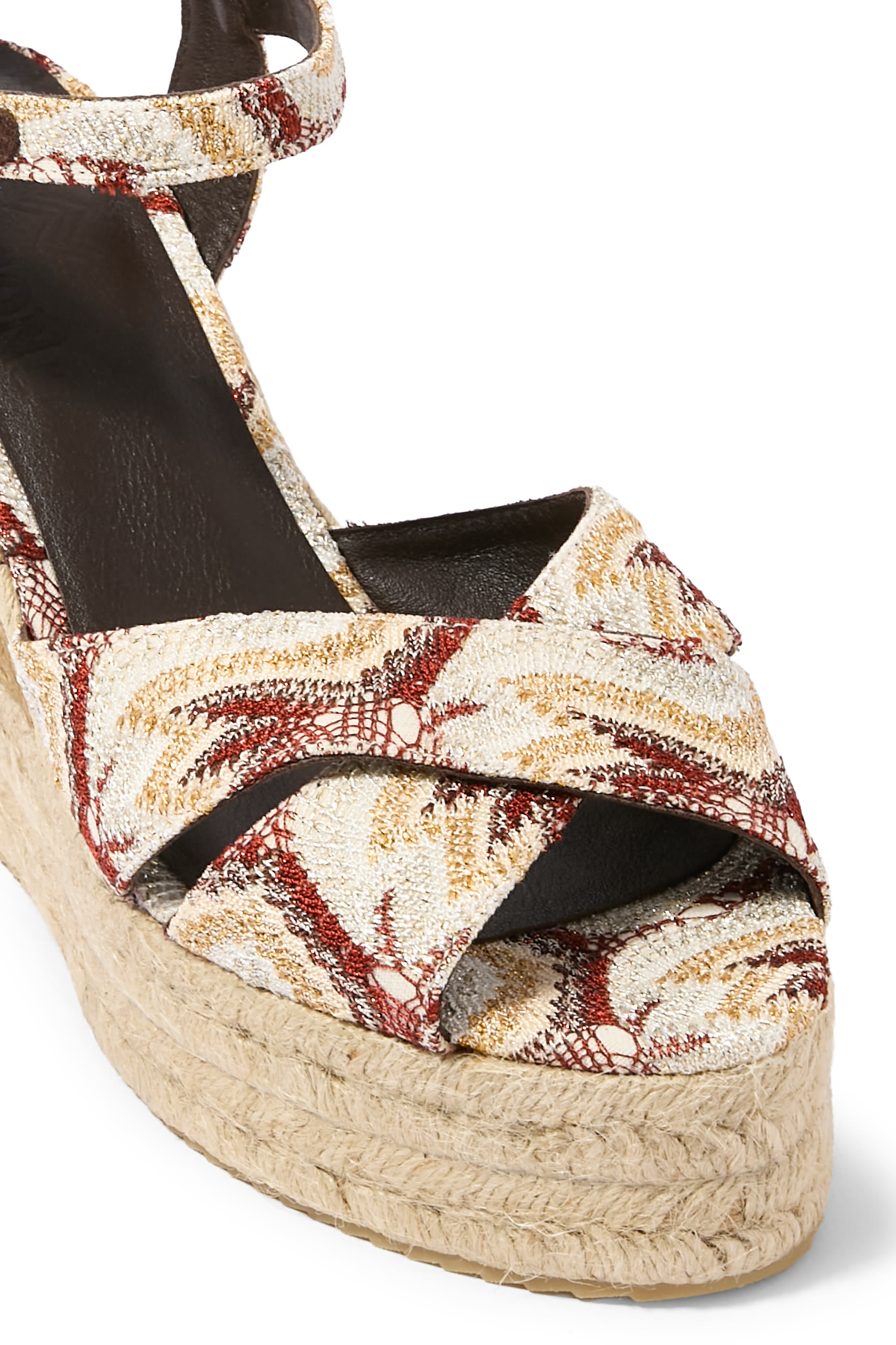 Carmen Lamé Espadrille 110 Wedges 