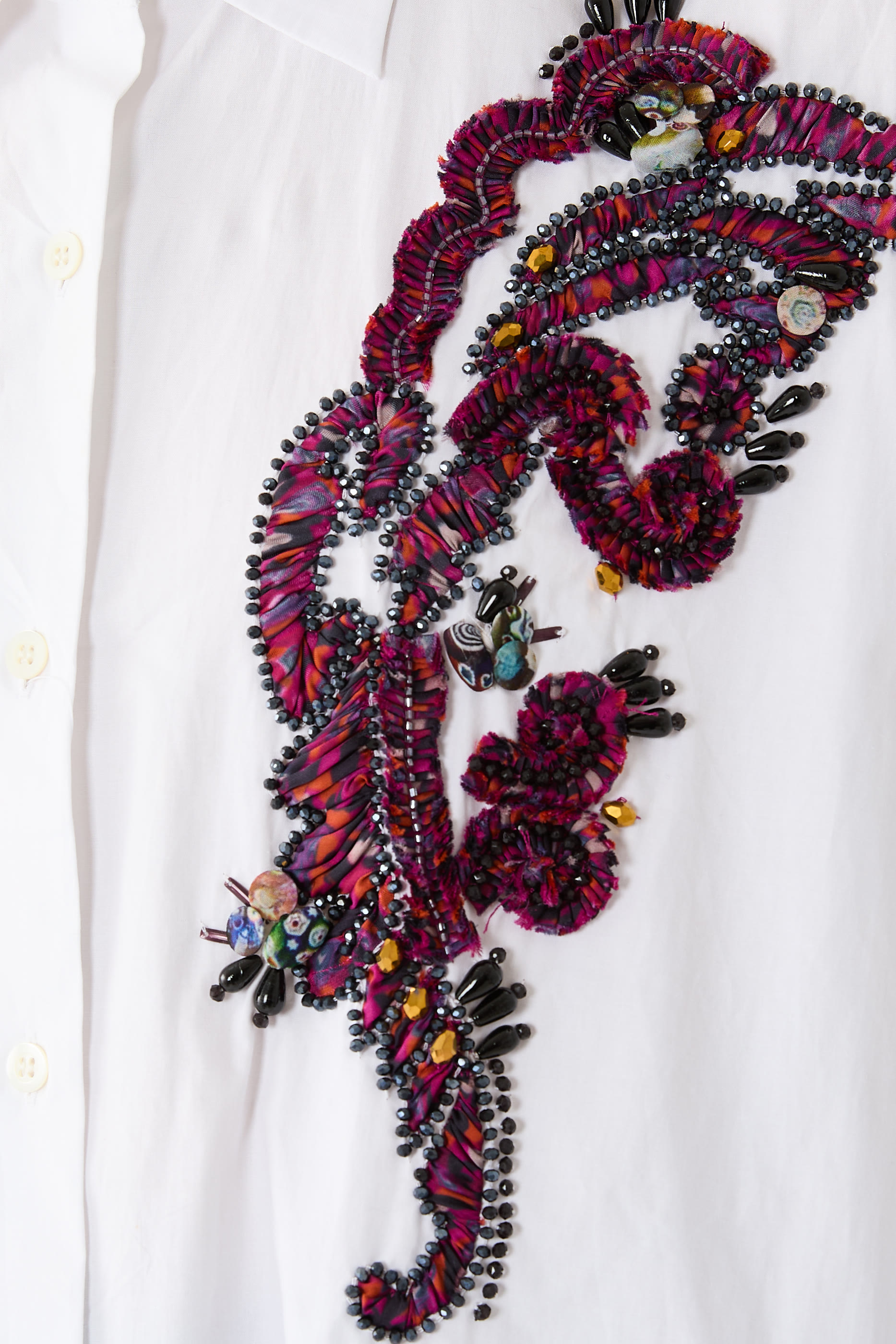 Embroidered Cocoon Shirt 