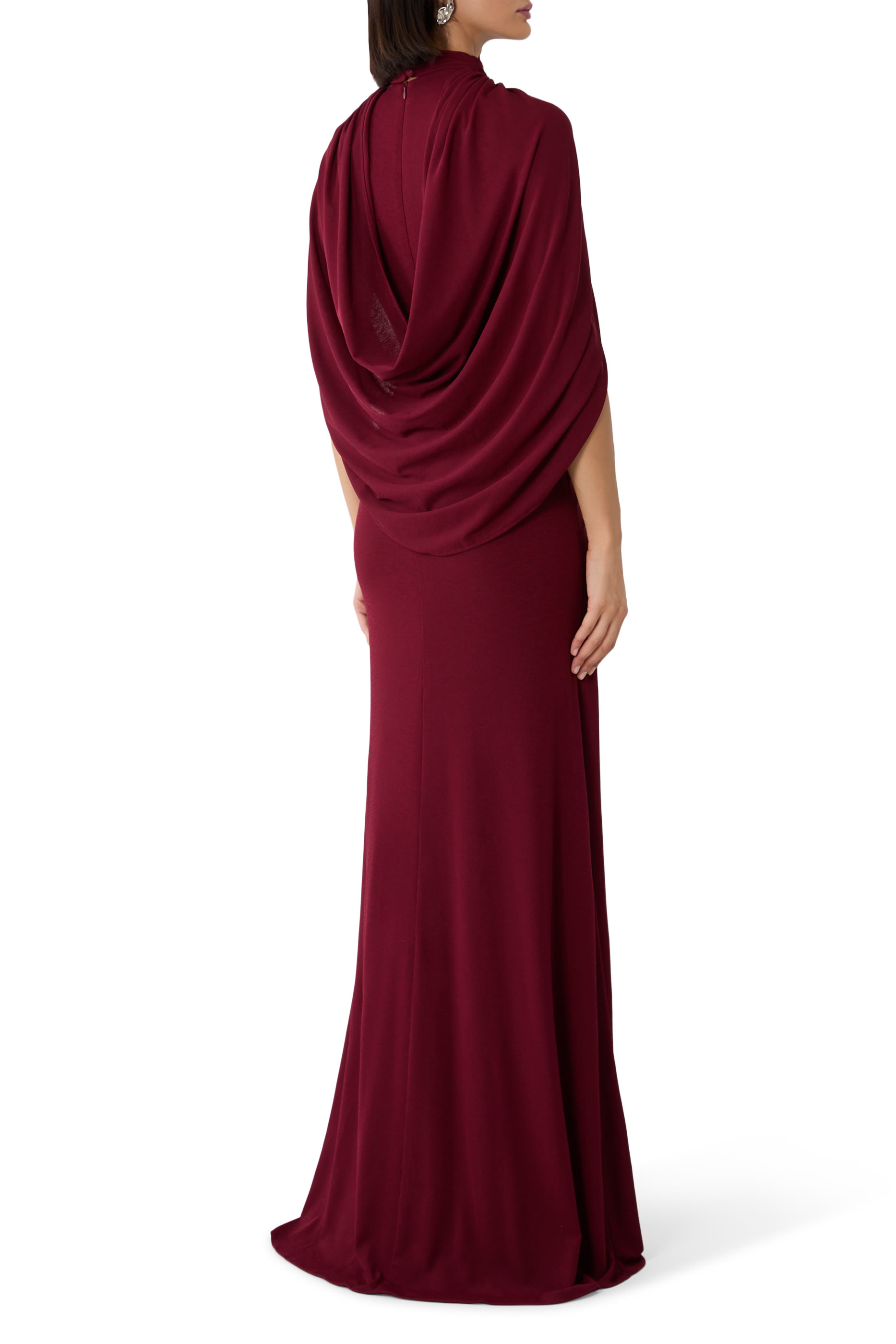 Talira Draped Dress in Cotton Jersey 