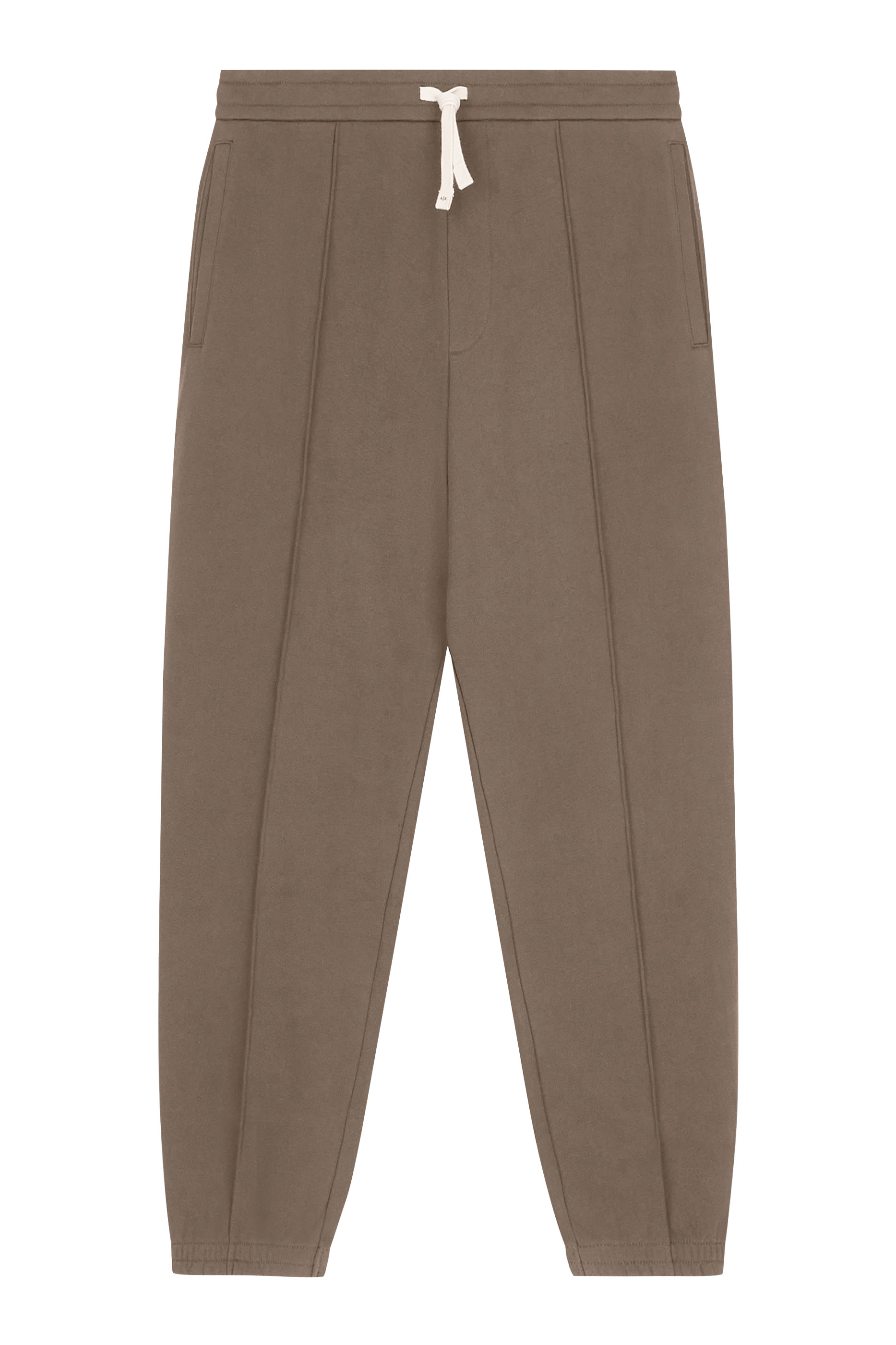 Rib-Knit Details Trousers