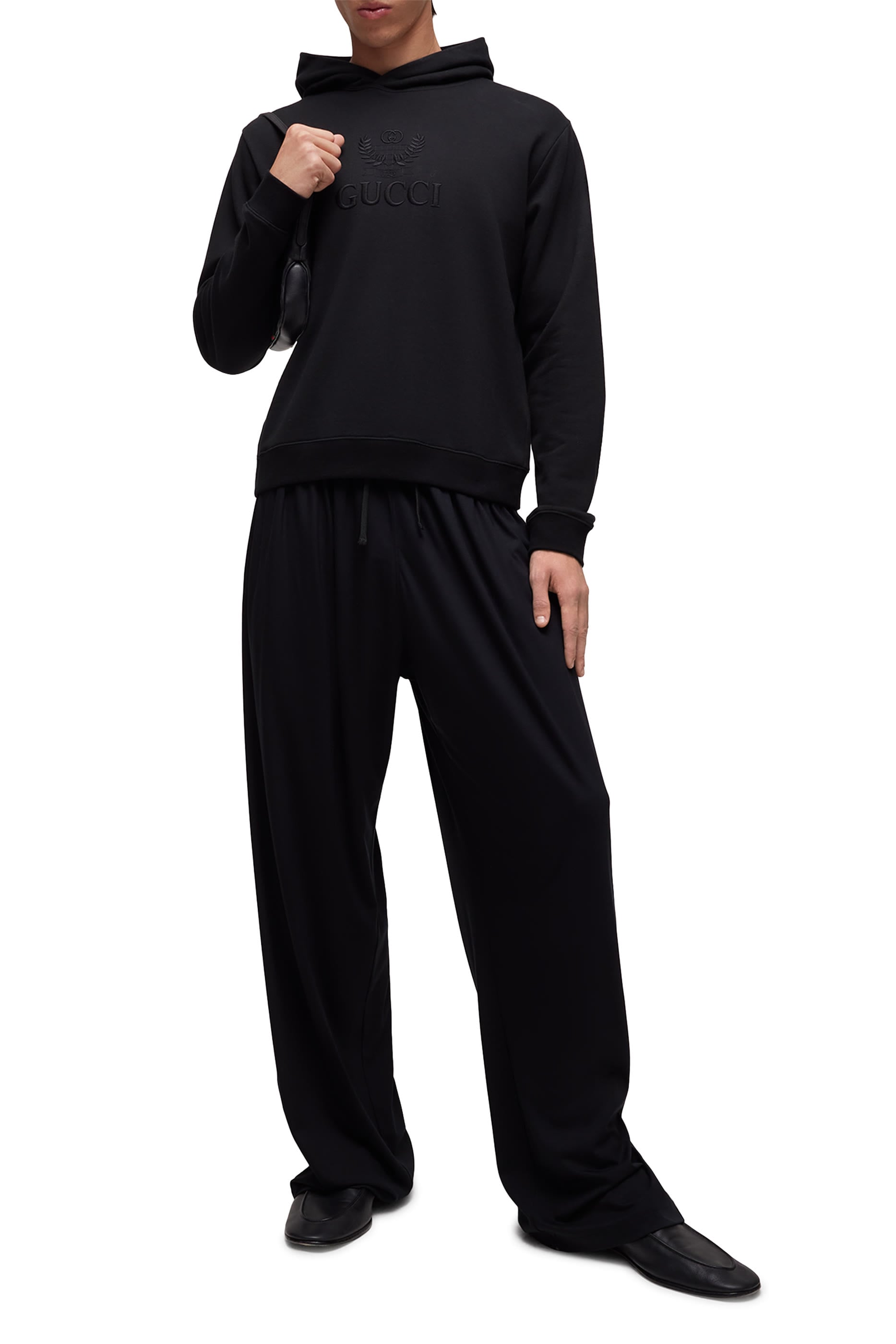 Cashmere Jersey Sweatshirt with Embroidery