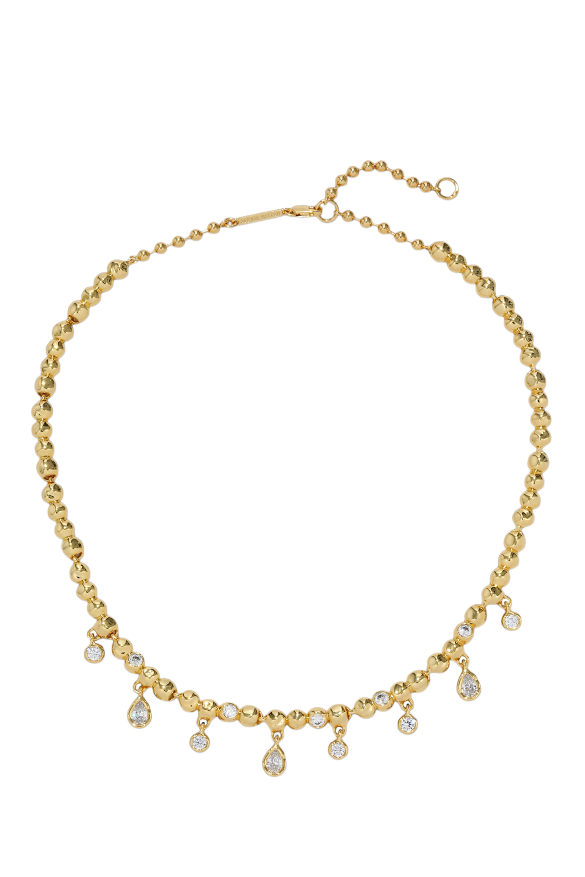 Asterales Crystal Charm Ball Chain Necklace