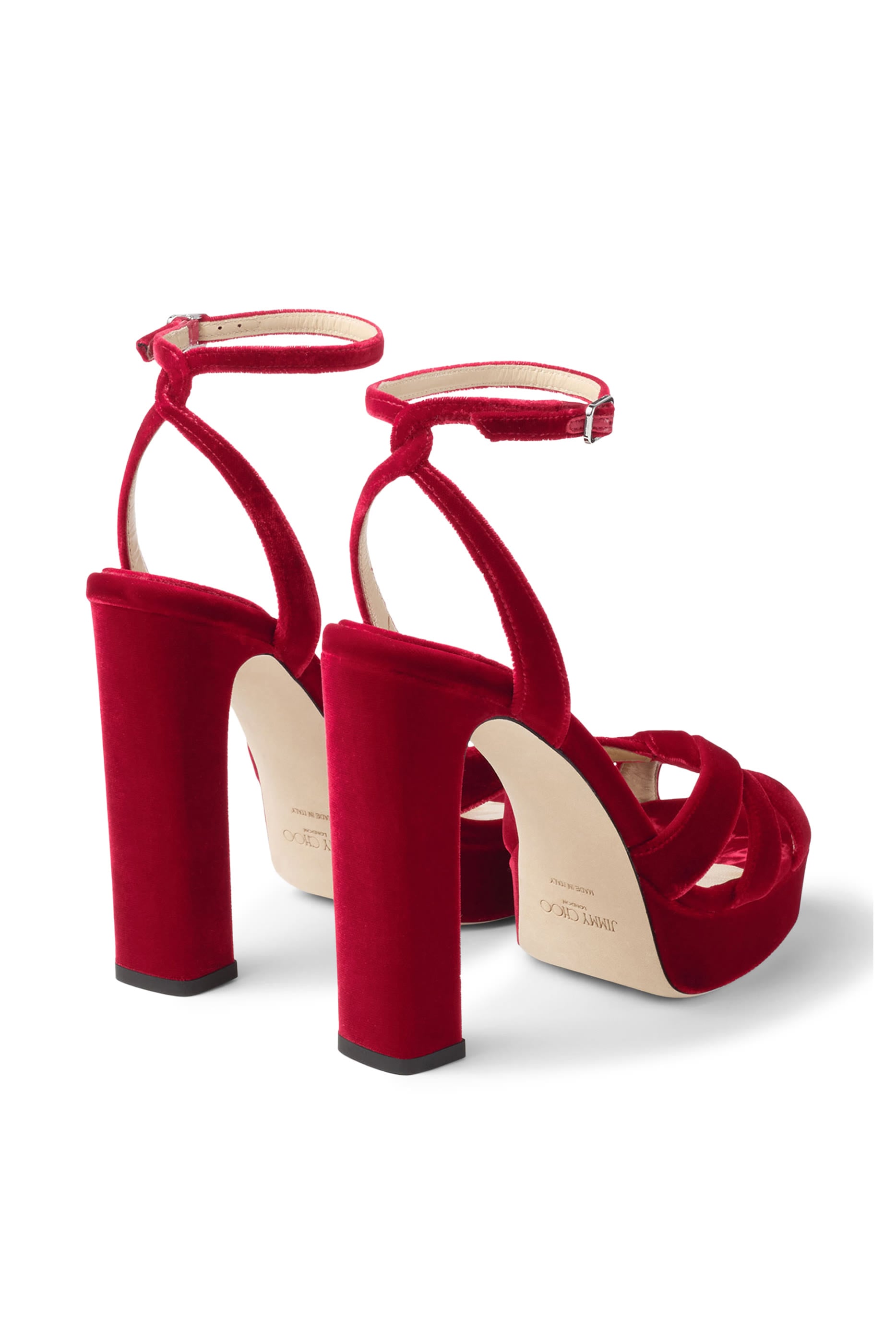 Heloise 120 Velvet Platform Sandals