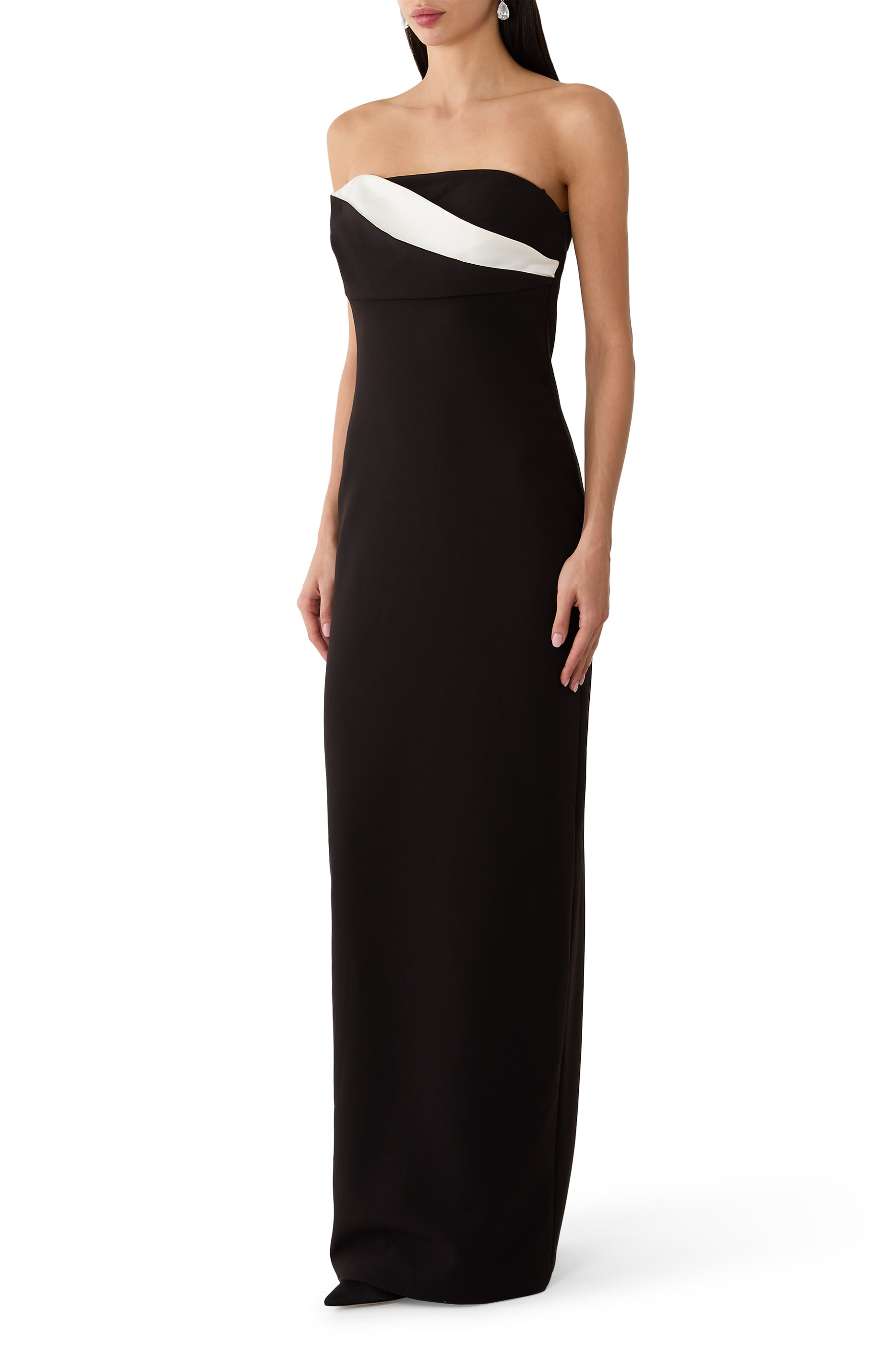 Strapless Drape Gown